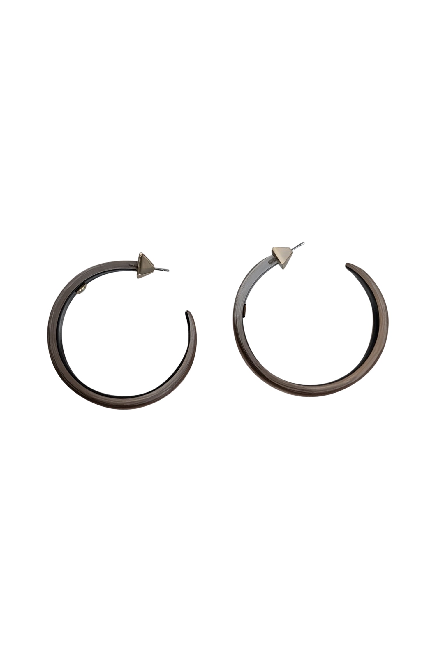 Alexis Bittar's Stunning Bronze Lucite Hoop Earrings