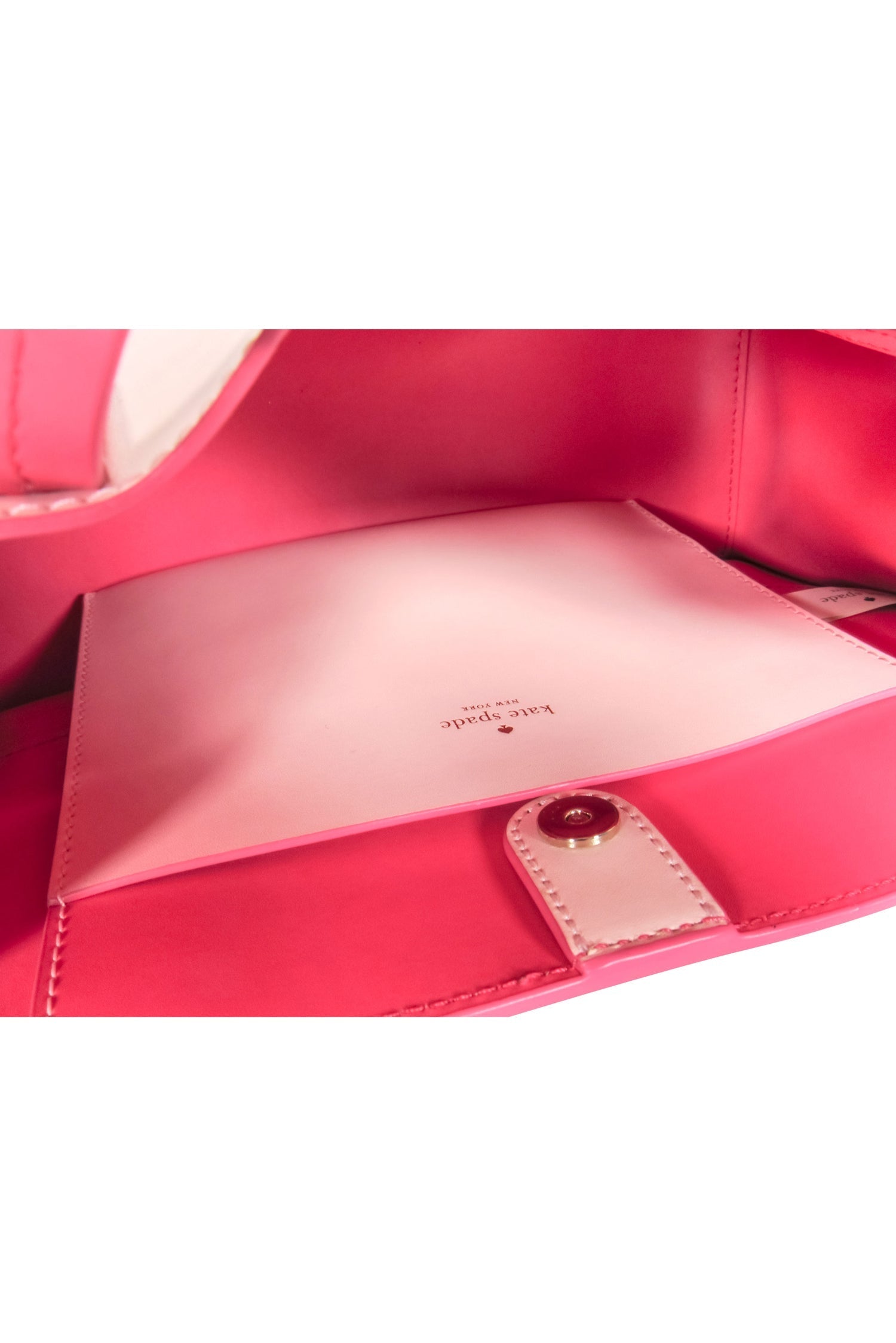 Kate Spade - Irresistible Light Pink Leather Crossbody with Stunning Hot Pink Contrast