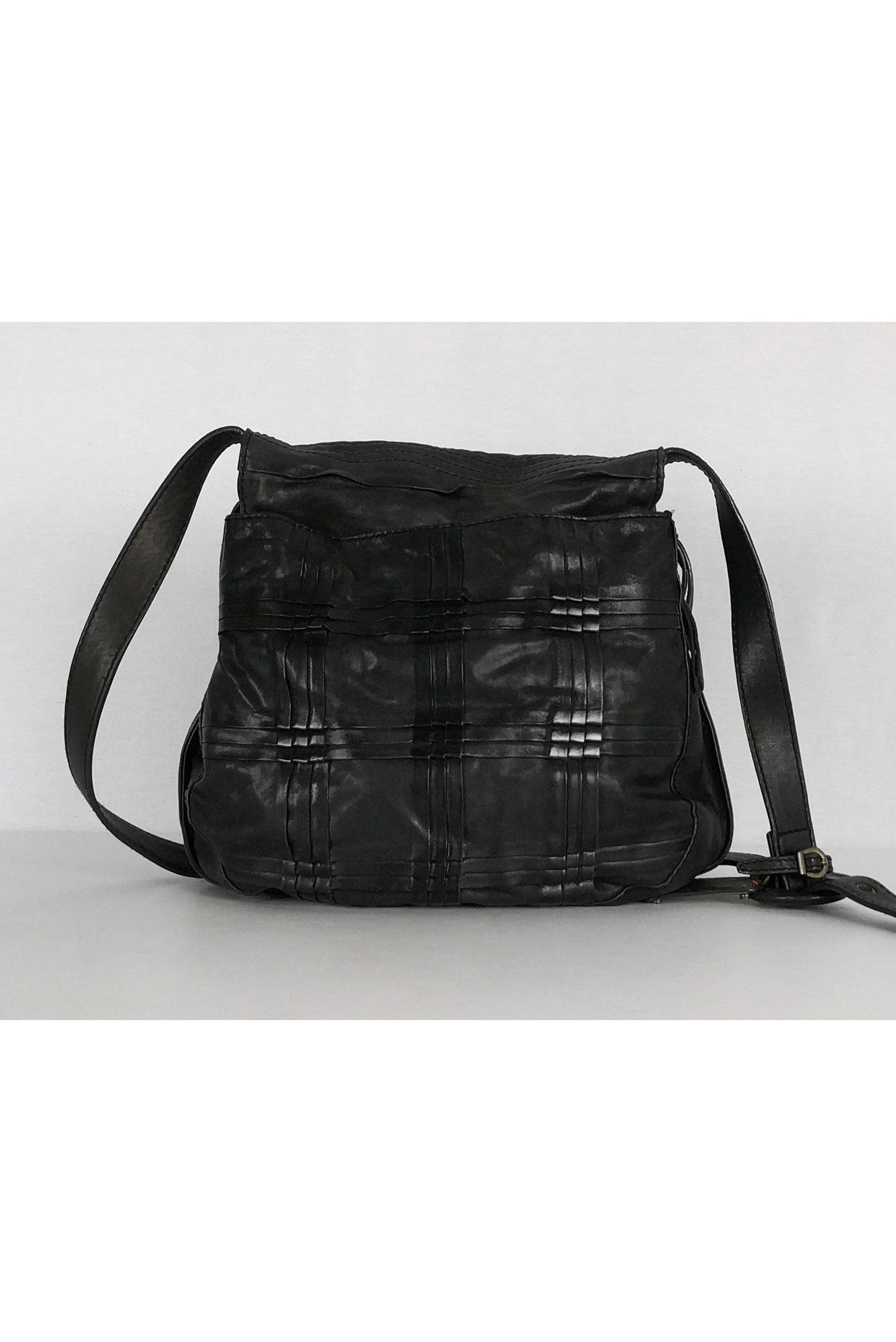 Hugo Boss Charcoal Grey Woven Crossbody - The Epitome of Chic