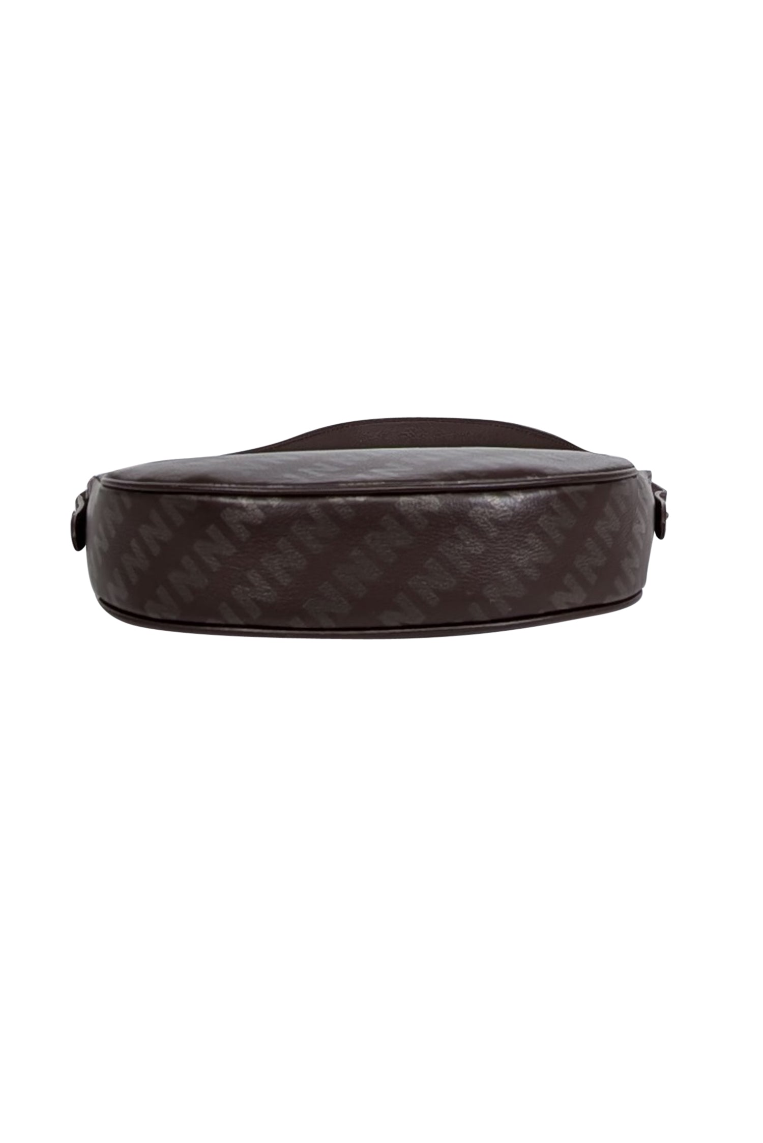 Nakedvice - Stylish Brown & Grey Monogram Leather Shoulder Bag