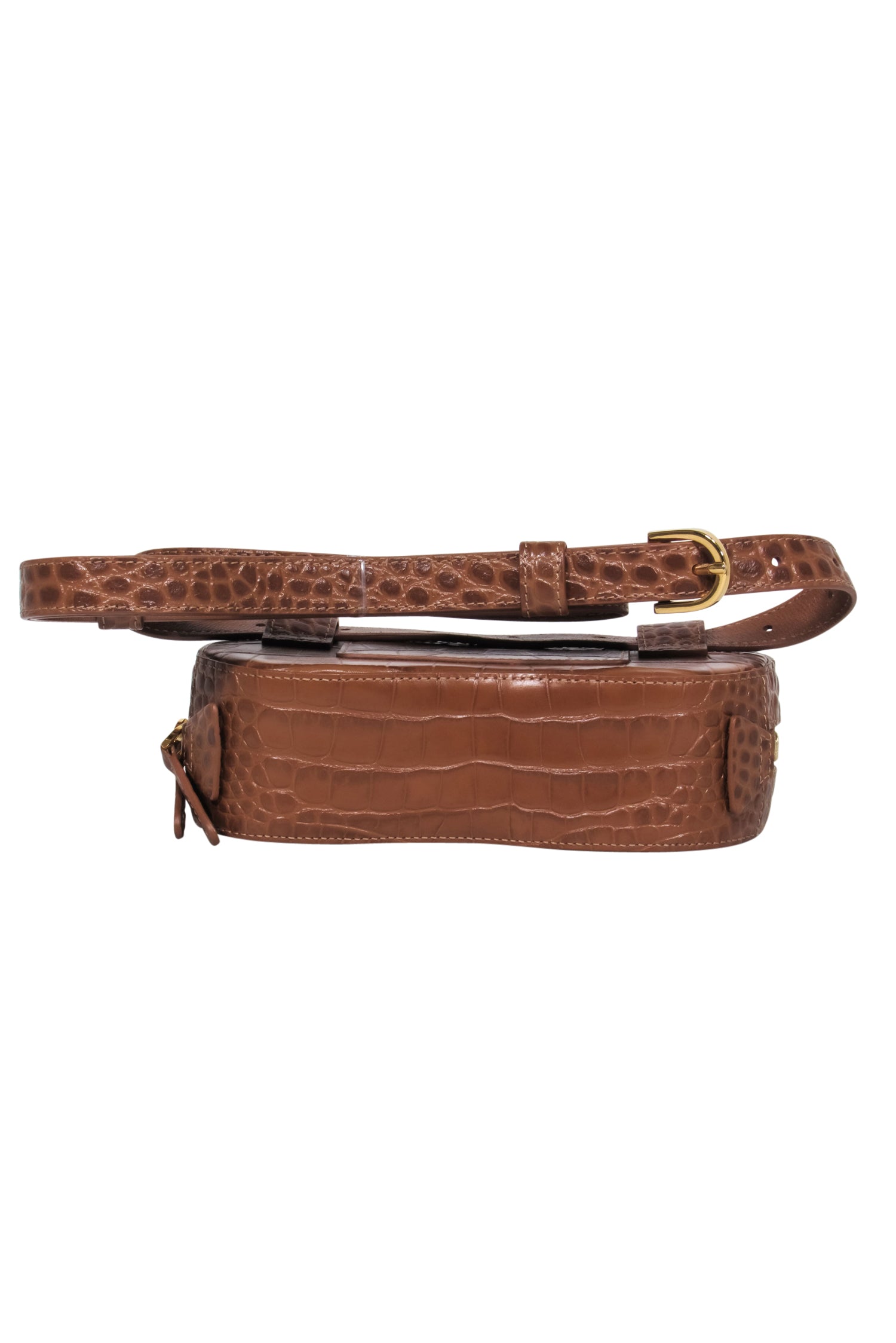 Senreve Brown Reptile Coda Belt Bag - A Stylish and Functional Accessory