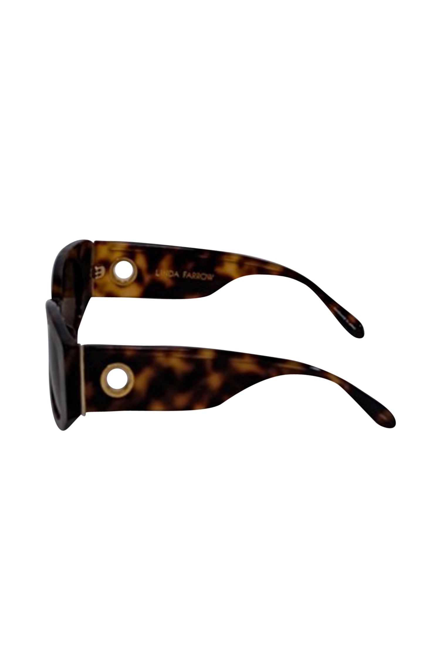 Linda Farrow Debbie Sunglasses - Stunning Brown Tortoise Shell Print