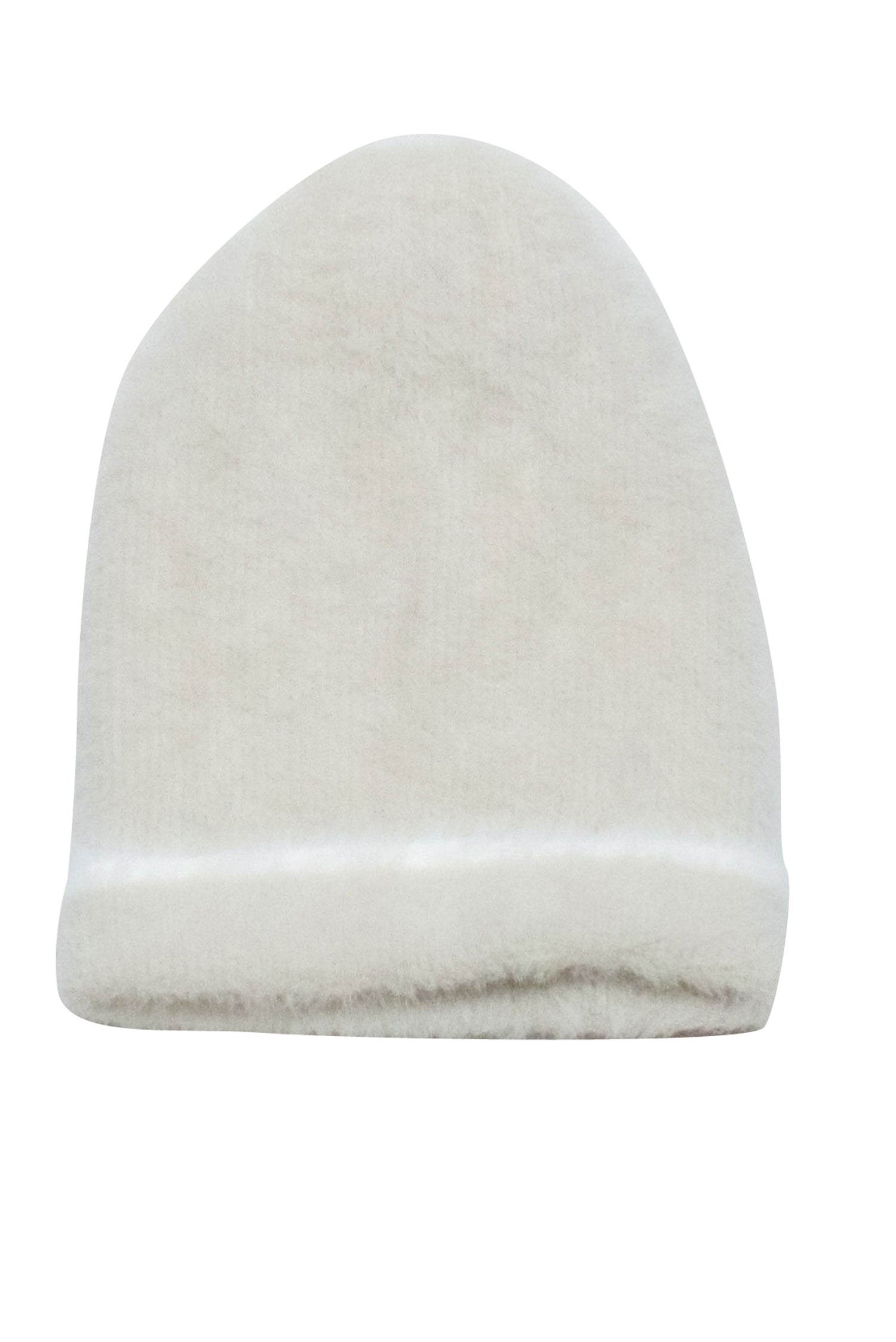 Jacquemus - Charming Beige Fuzzy Beanie with Embroidered Logo