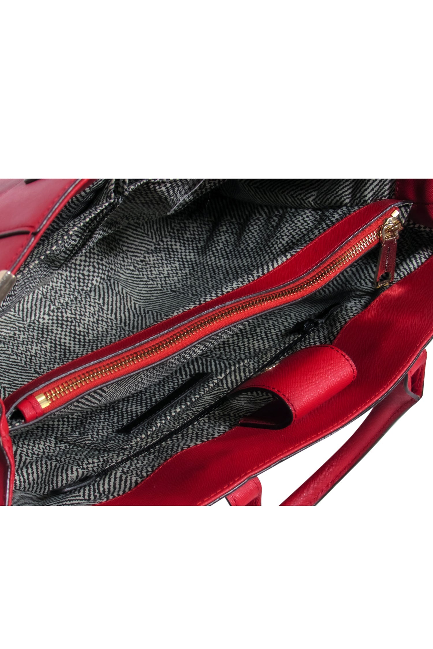 Rebecca Minkoff's Stunning Bright Red Convertible Leather Tote with Zipper Trim