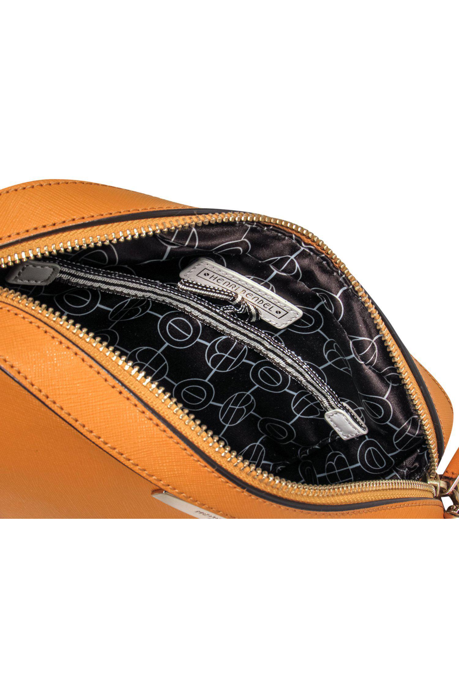 Henri Bendel - Stunning Orange Leather Structured Crossbody