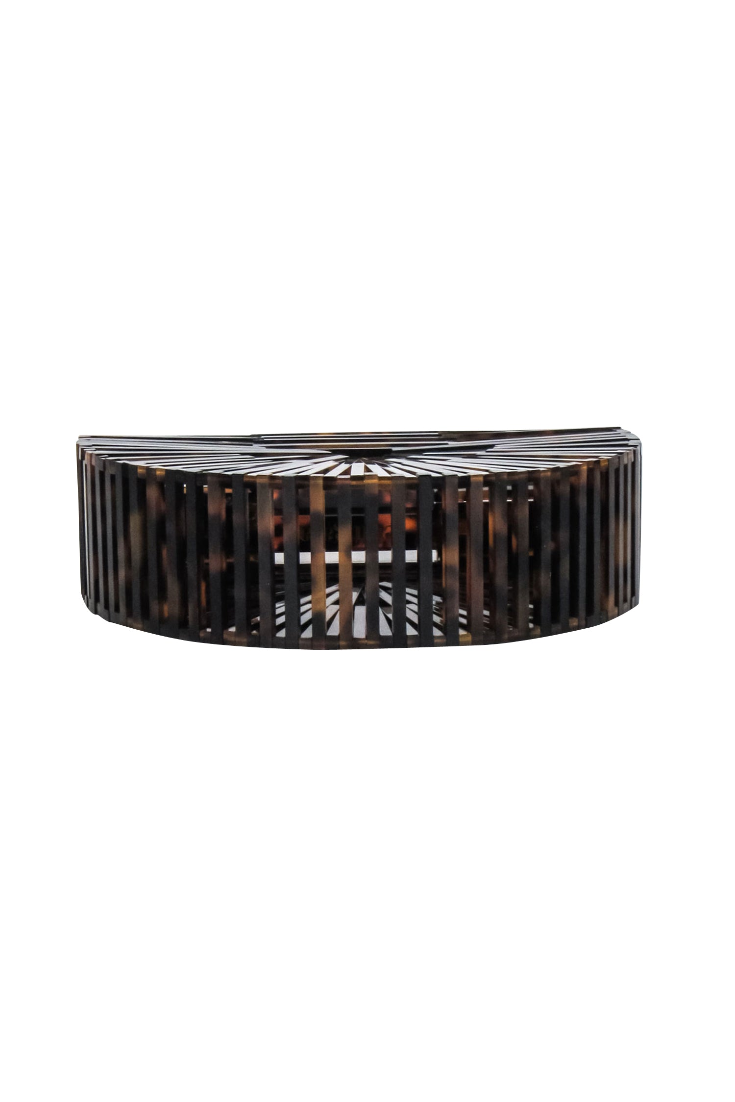 Cult Gaia - Stunning Brown Tortoise Acrylic Ark Mini Clutch