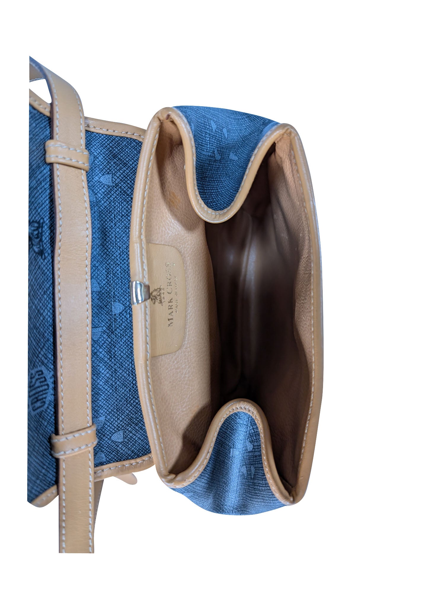 Mark Cross Grey Coated Canvas Print Crossbody Bag - A Timeless Fashion Statement