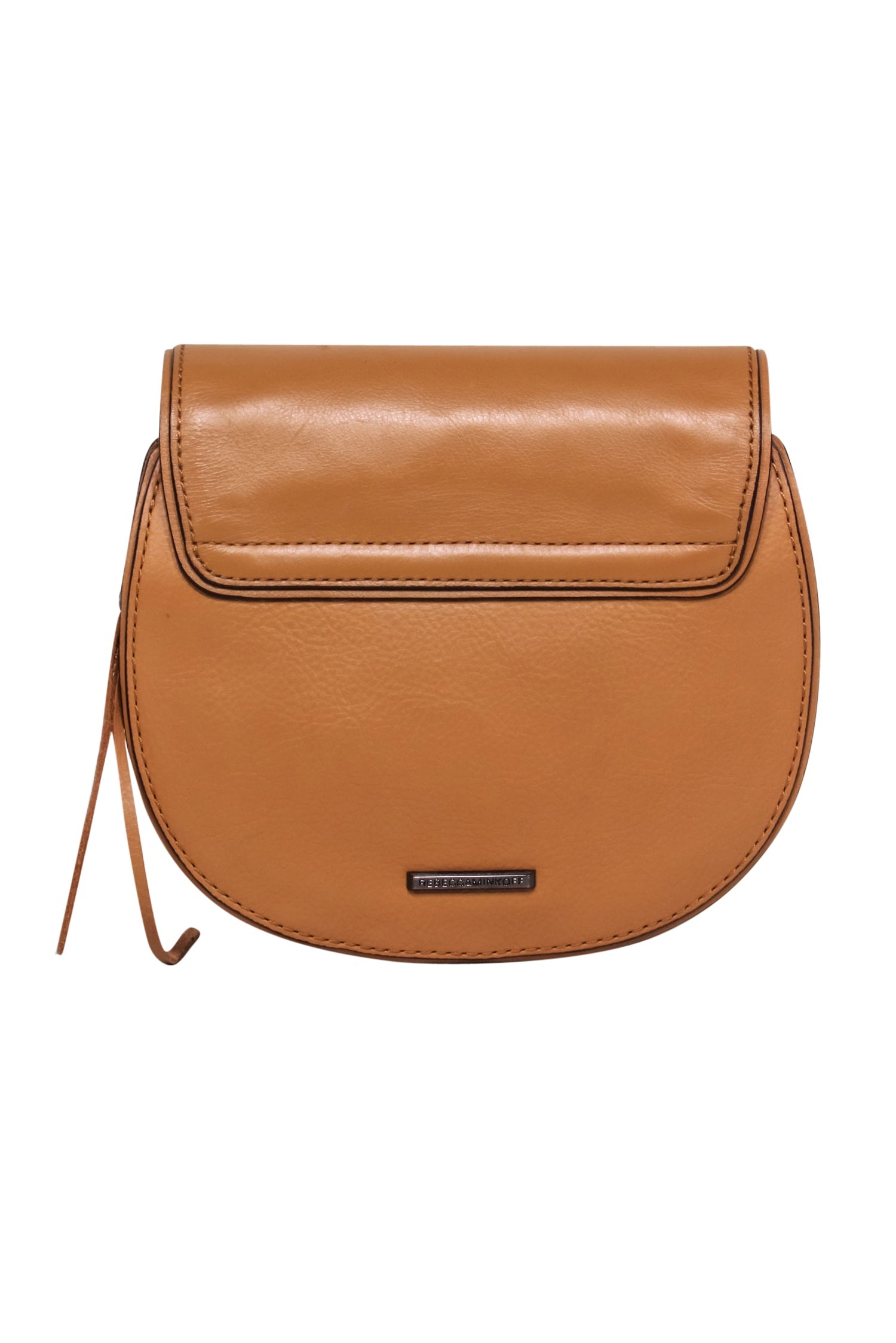 Rebecca Minkoff Tan Patchwork Tassel Crossbody Saddle Bag - A Colorful Fashion Must-Have!