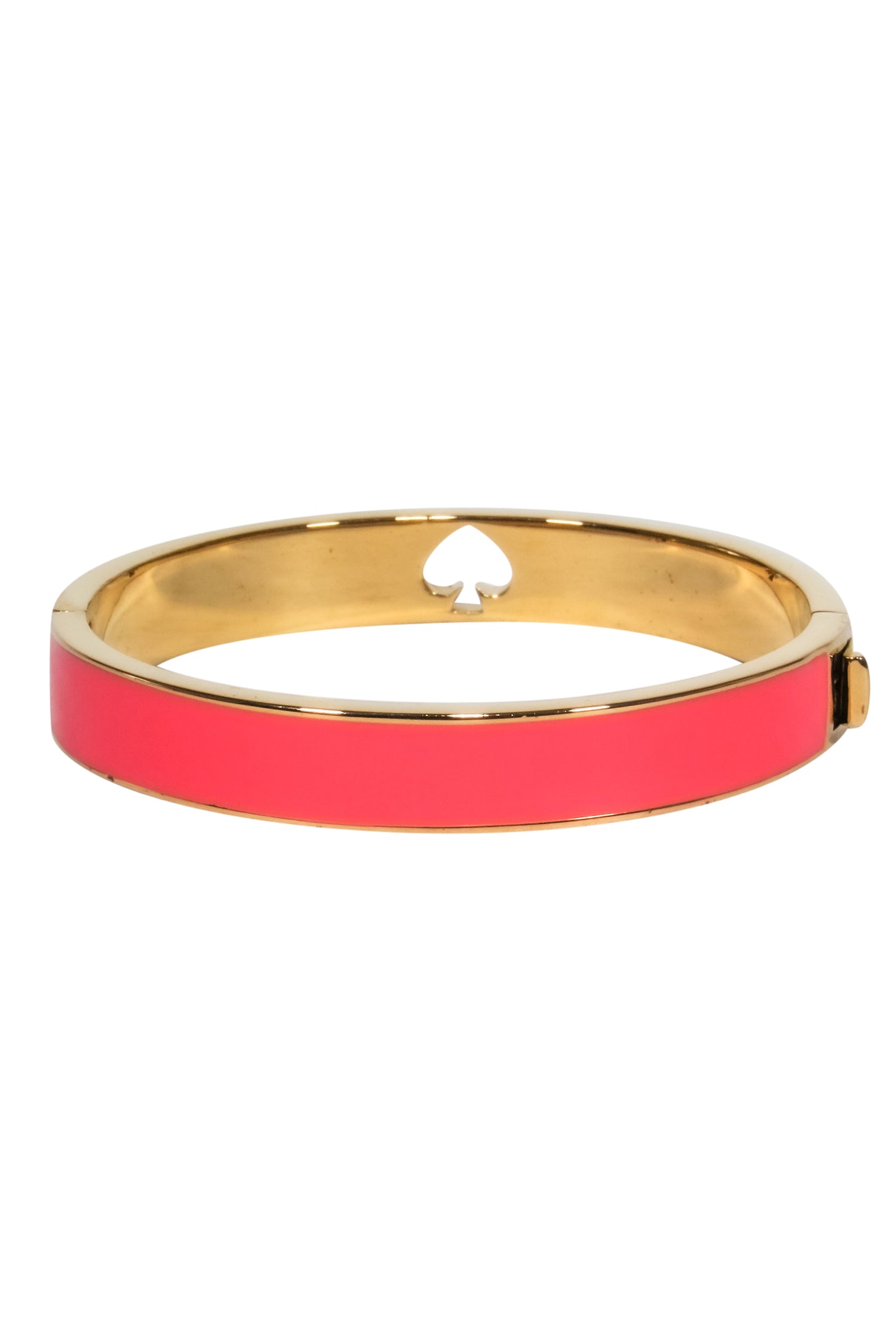 Kate Spade's Irresistible Pink & Gold Spade Cutout Bangle