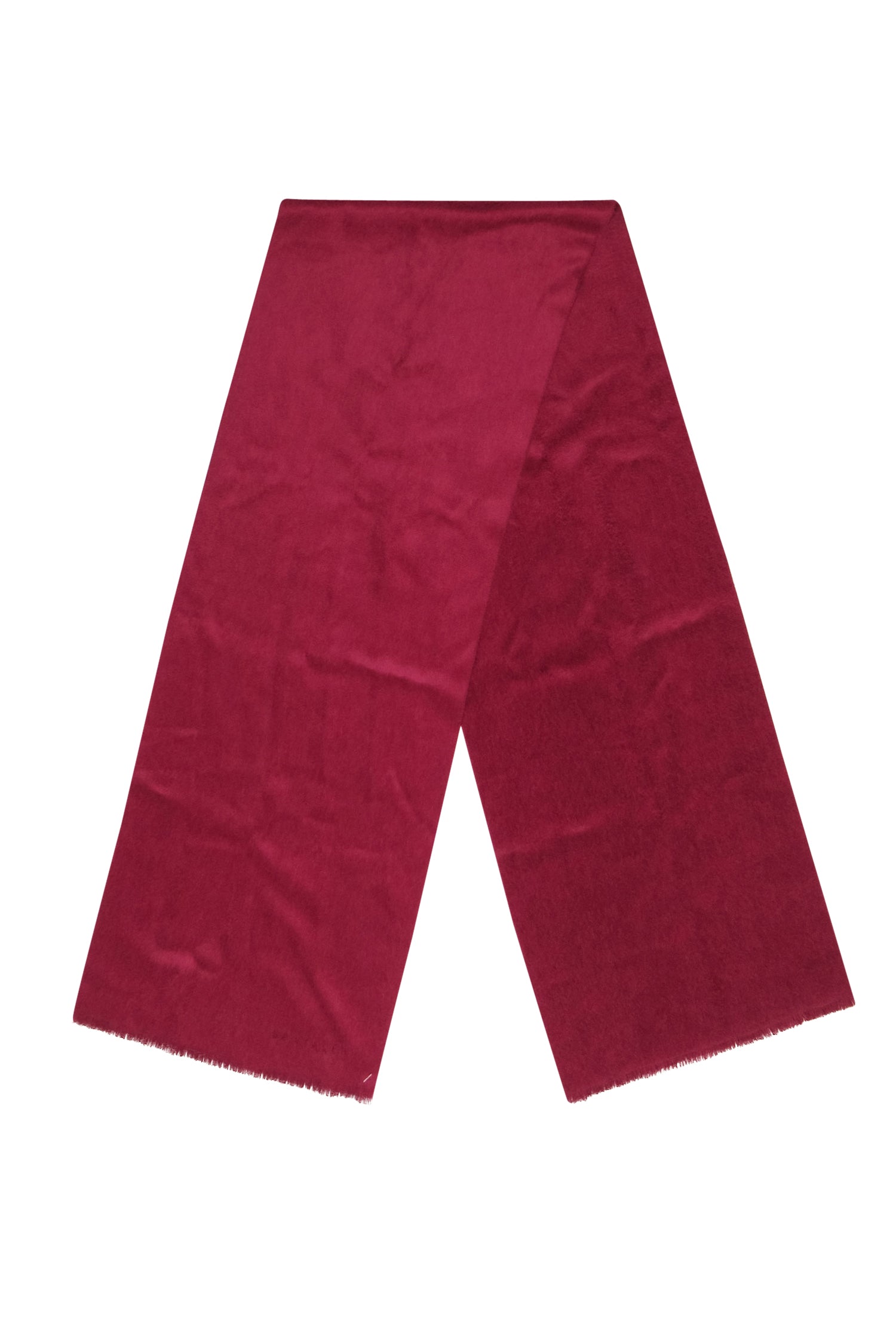 Sentaler's Irresistible Maroon Fuzzy Scarf