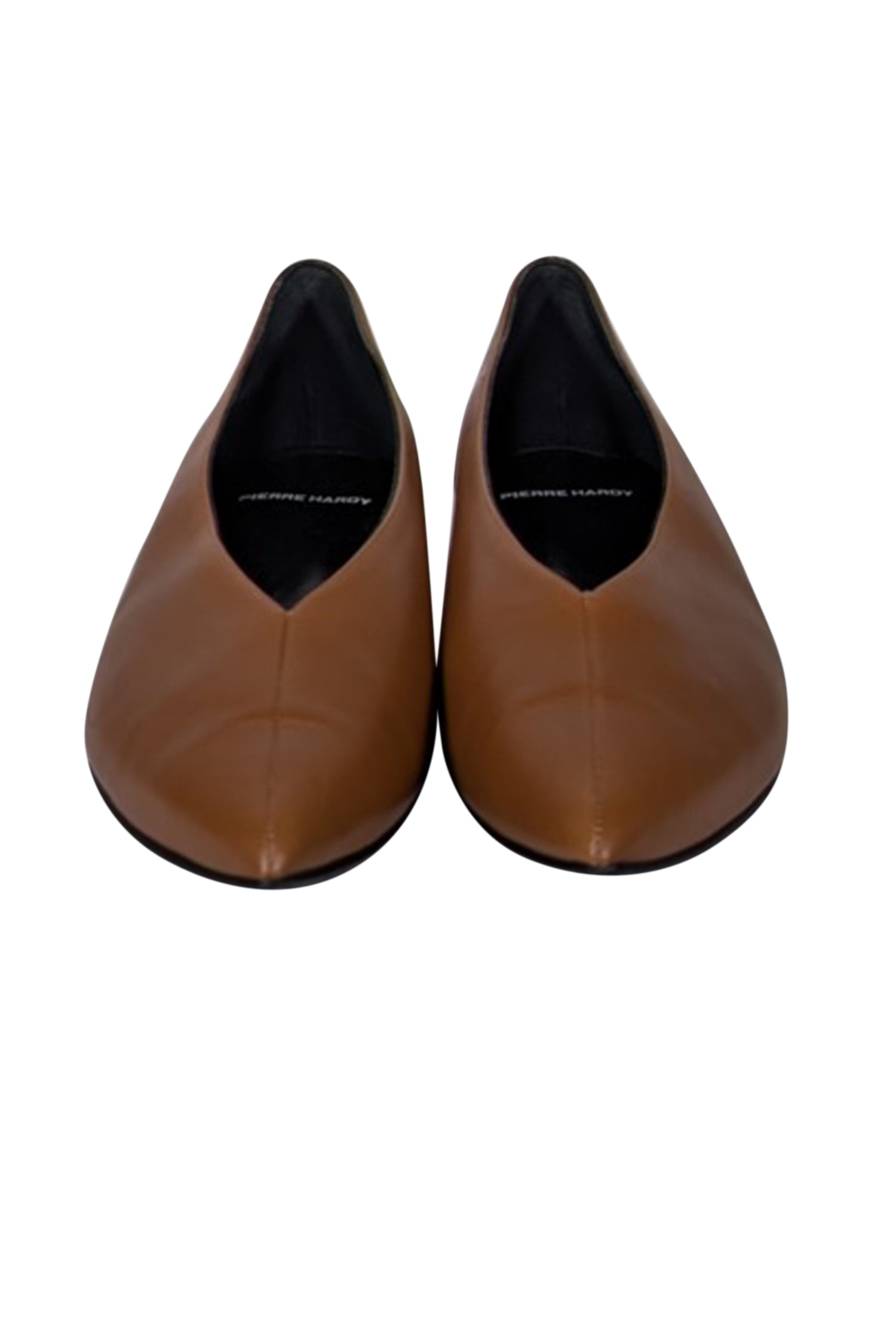 Pierre Hardy Tan Leather Pointed Toe Flats - Size 11: A Timeless Office Essential