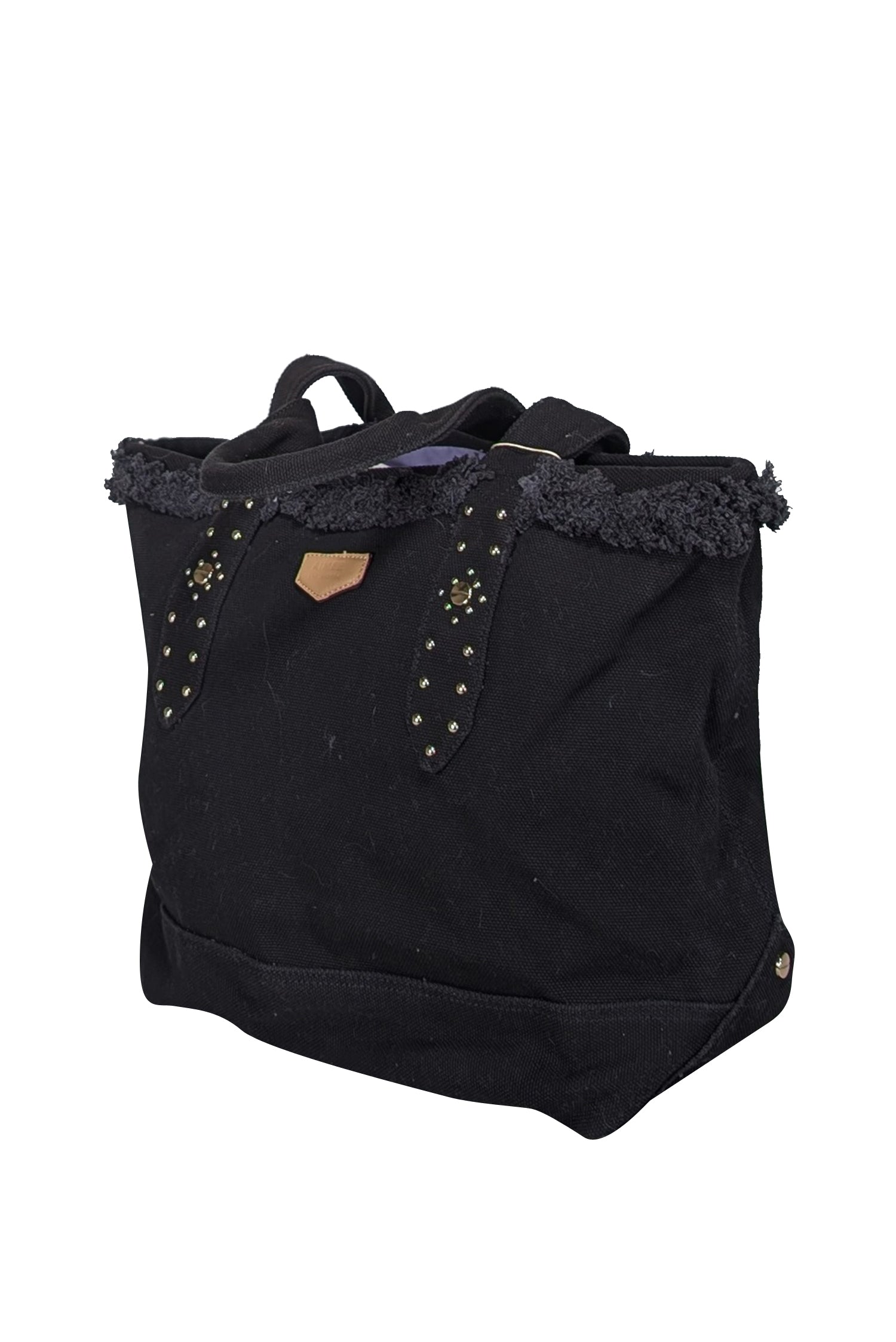 Aimee Kestenberg's Stunning Black Canvas Studded Tote Bag