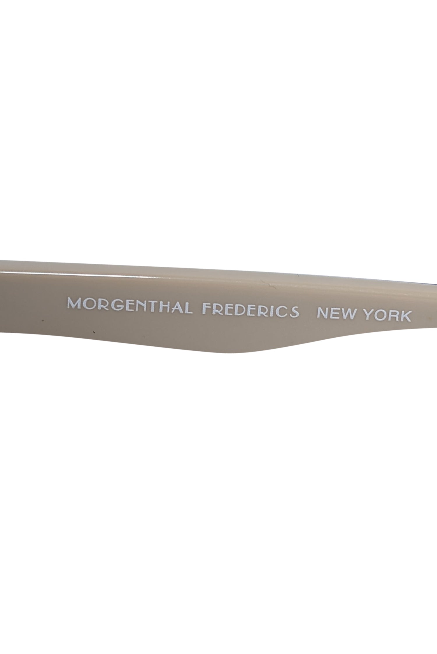 Morgenthal Frederics Beige Cat Eye Sunglasses - Exude Glamour!
