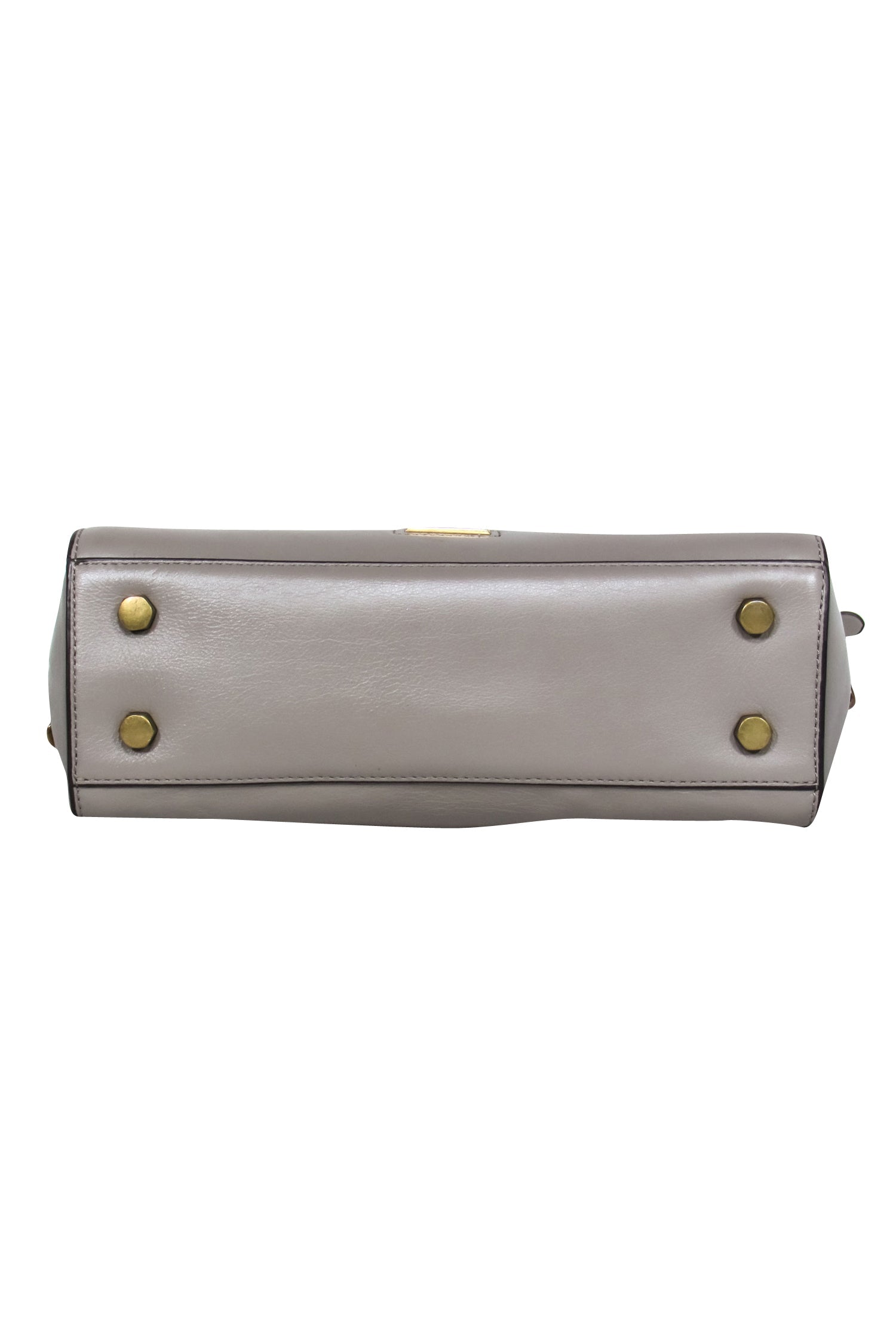 Rebecca Minkoff Grey Convertible Leather Crossbody Bag with Circle Handle