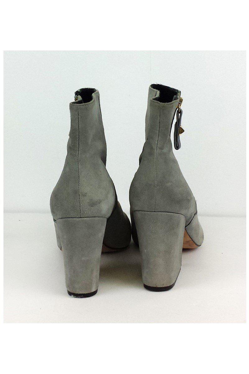 Gorgeous Kate Spade Grey Suede Booties in Size 10 - Grab Yours Now!