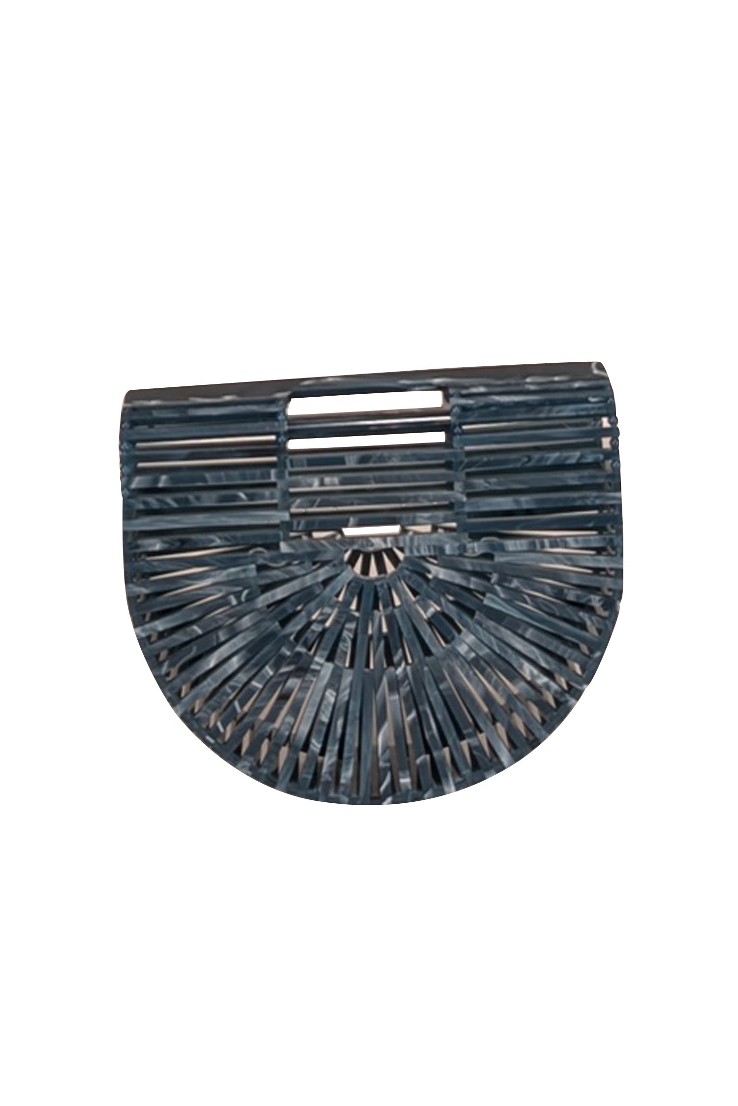 Cult Gaia - Stunning Blue Marbled Acrylic Ark Mini Bag