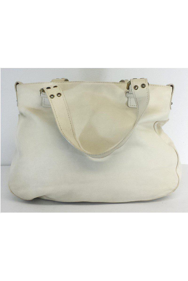 Marc Jacobs' Exclusive White Leather Tote Bag - A Must - Have!