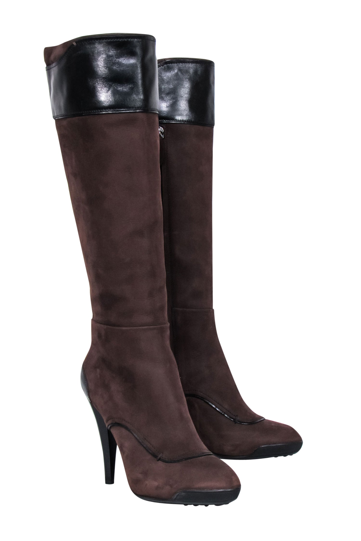 Tod's Stunning Brown Suede Tall Boots - Size 9