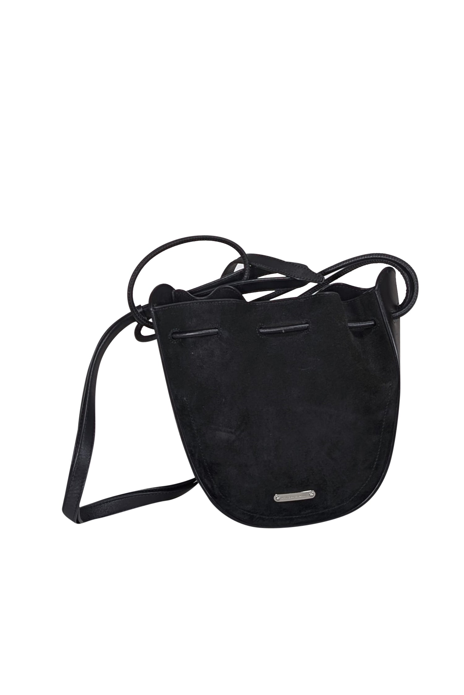Rebecca Minkoff - Stunning Black Suede & Leather Bucket Crossbody for Night Out
