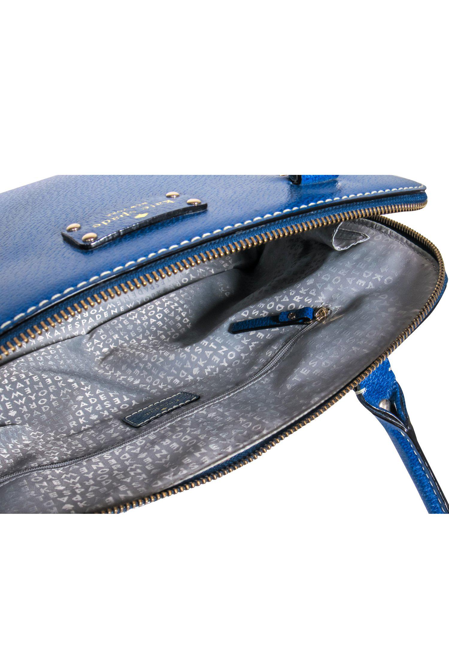 Kate Spade - Stunning Teal Leather Bowler-Style Carryall