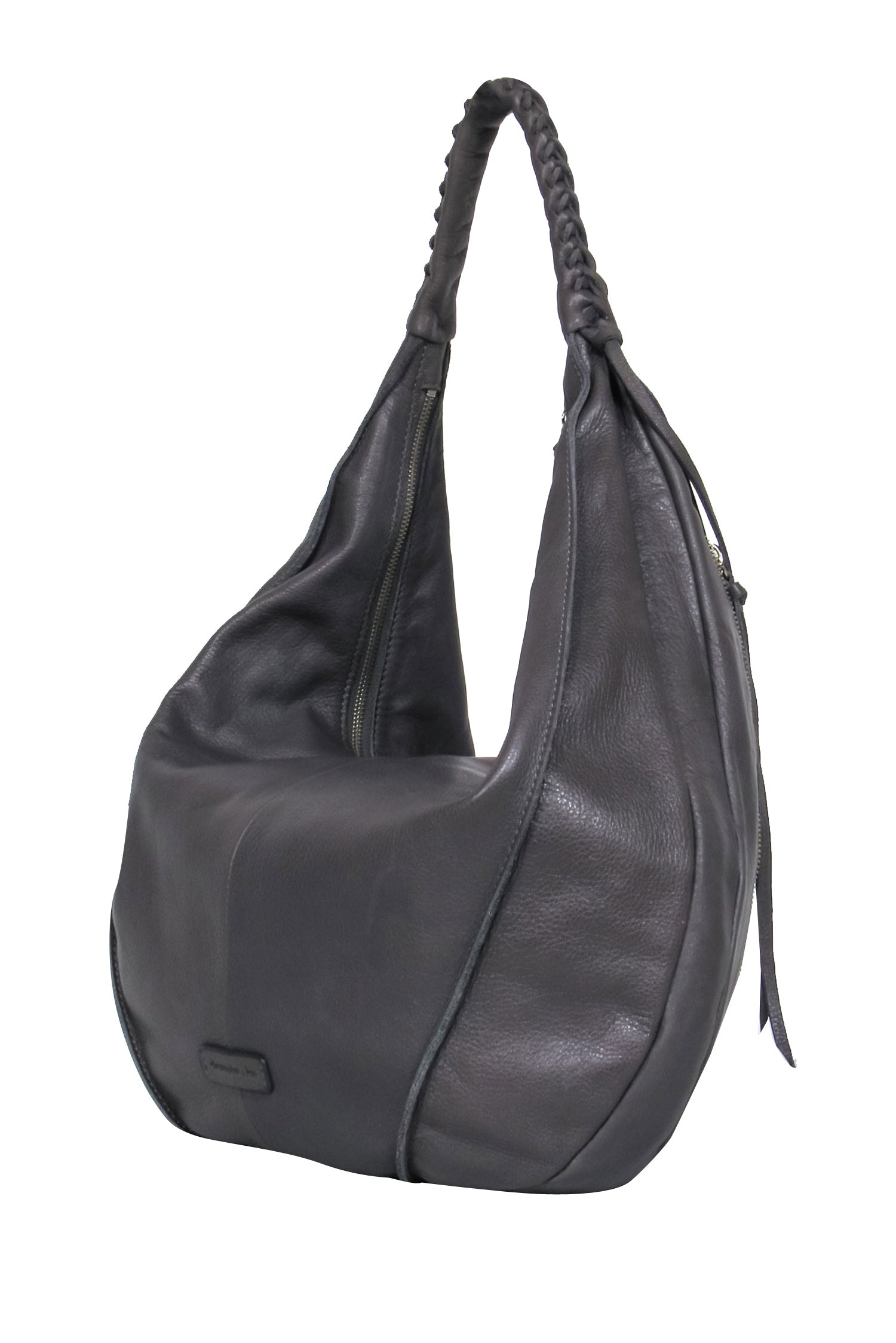 Christopher Kon - Luxury Grey Slouchy Leather Tote Bag for Vacations