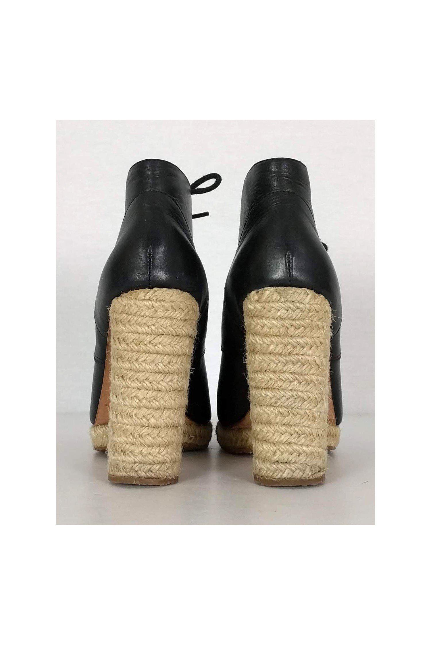 Loeffler Randall Black Espadrille Ankle Booties - Size 6.5 - A Fashion Must-Have!