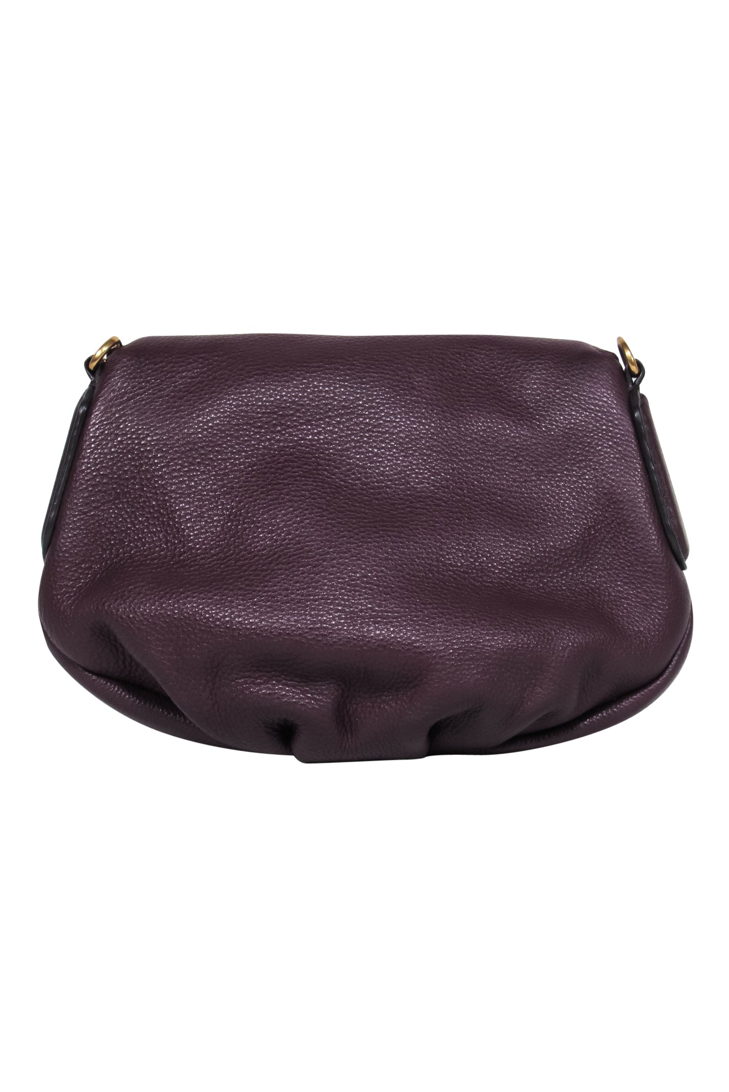 Marc by Marc Jacobs - Stunning Plum Pebbled Leather Saddle Crossbody Bag