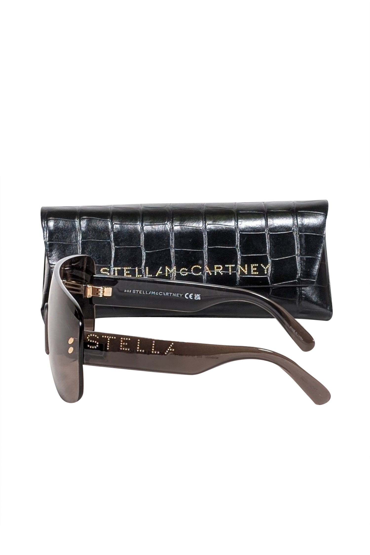 Stunning Stella McCartney Black Frameless Oversized Sunglasses