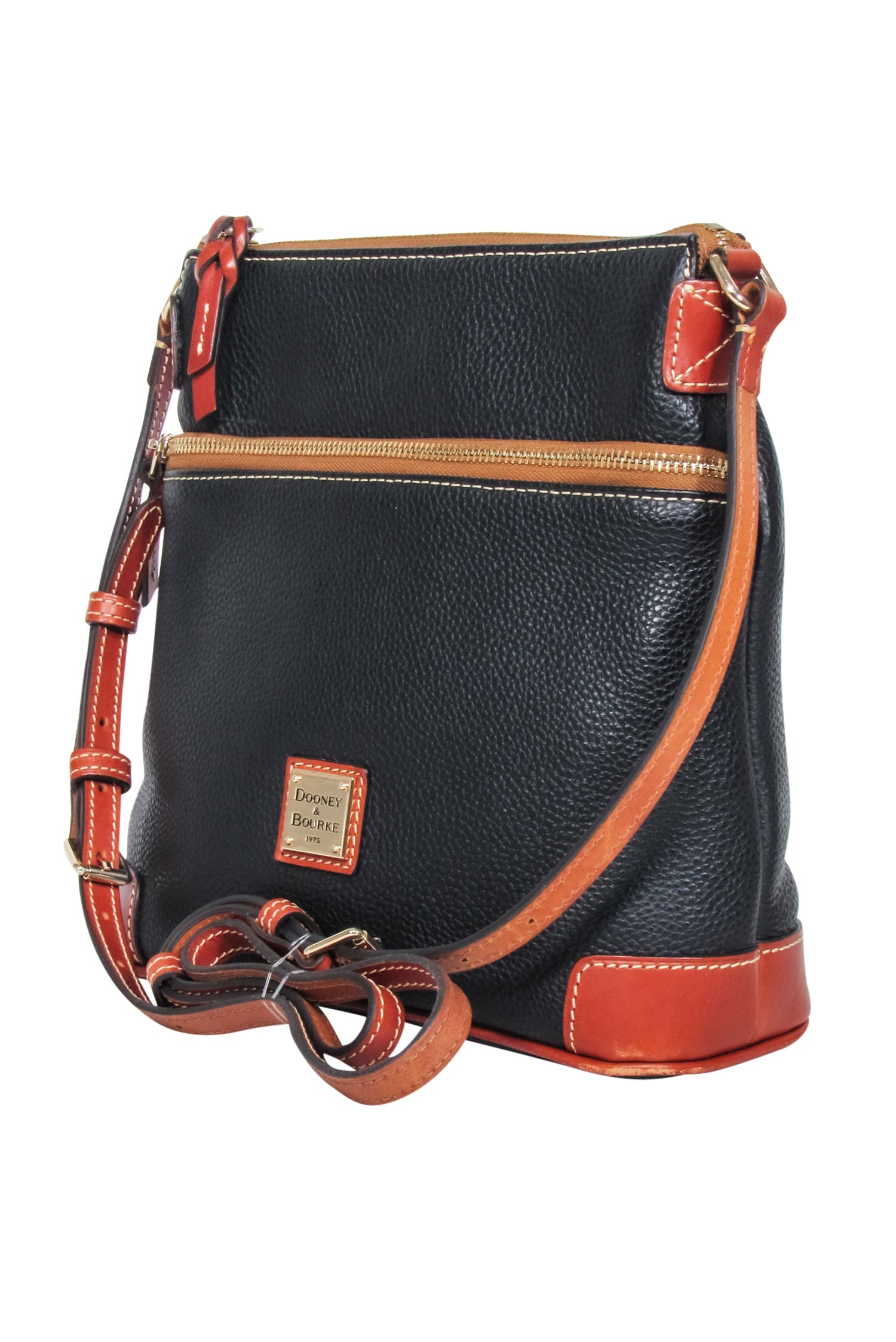 Dooney & Bourke - Stunning Black Pebbled Leather Crossbody