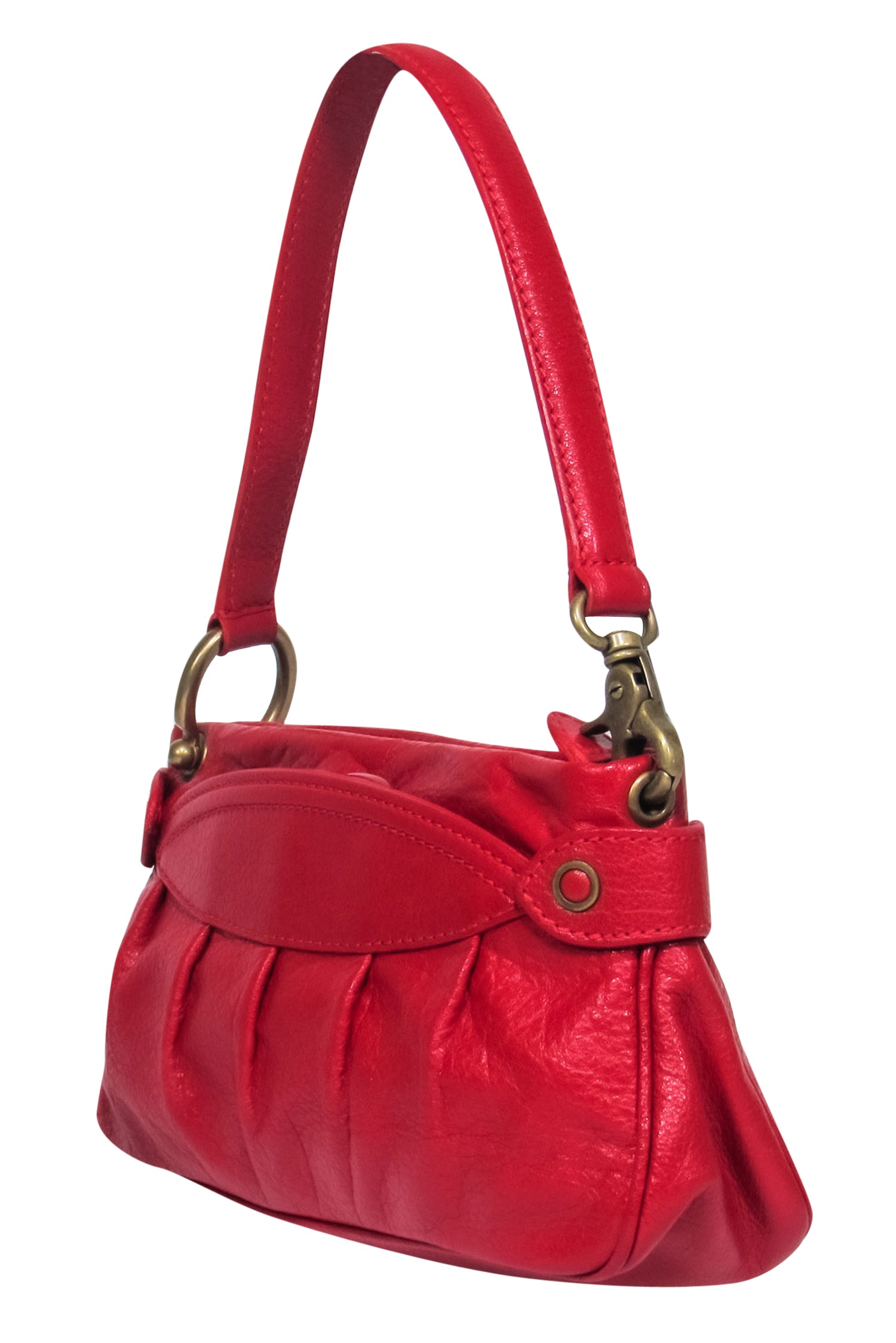 Marc Jacobs Vintage Red Pebbled Leather Lola Pochette: A Fashion Icon!