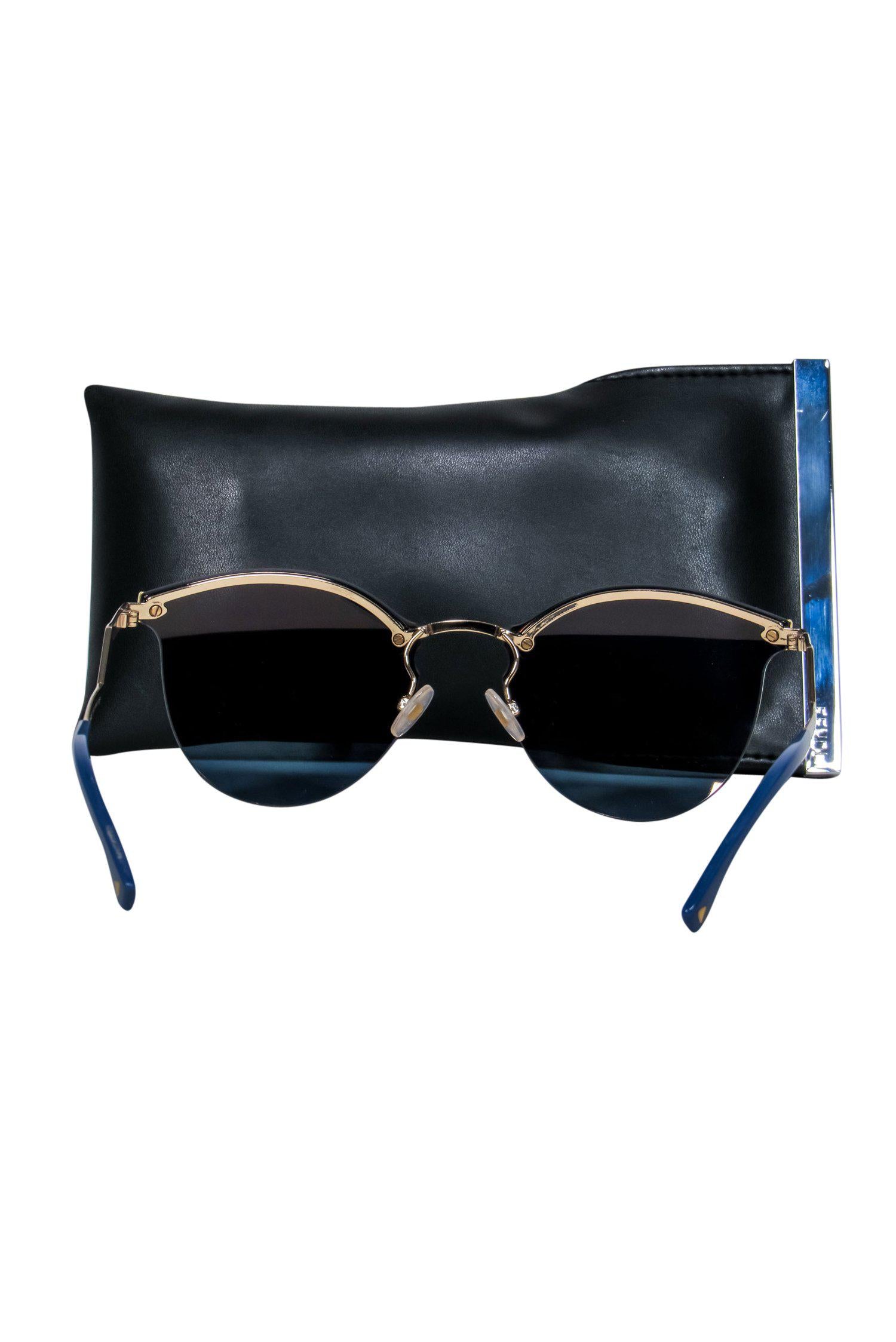 Fendi Gold Reflective Wayfarer Sunglasses: A Glamorous Must-Have