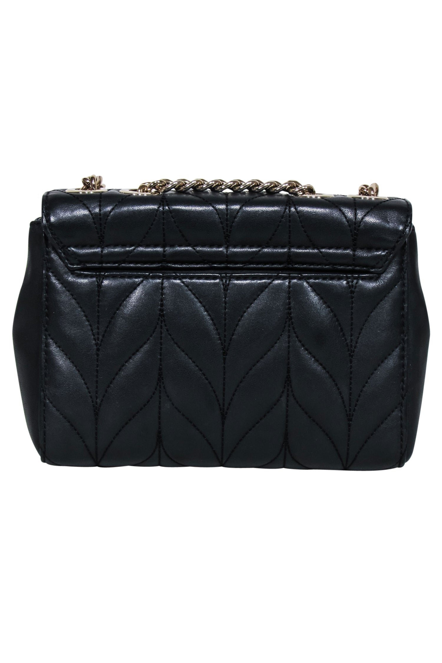Kate Spade Black Quilted Leather Crossbody Bag - Stylish and Edgy