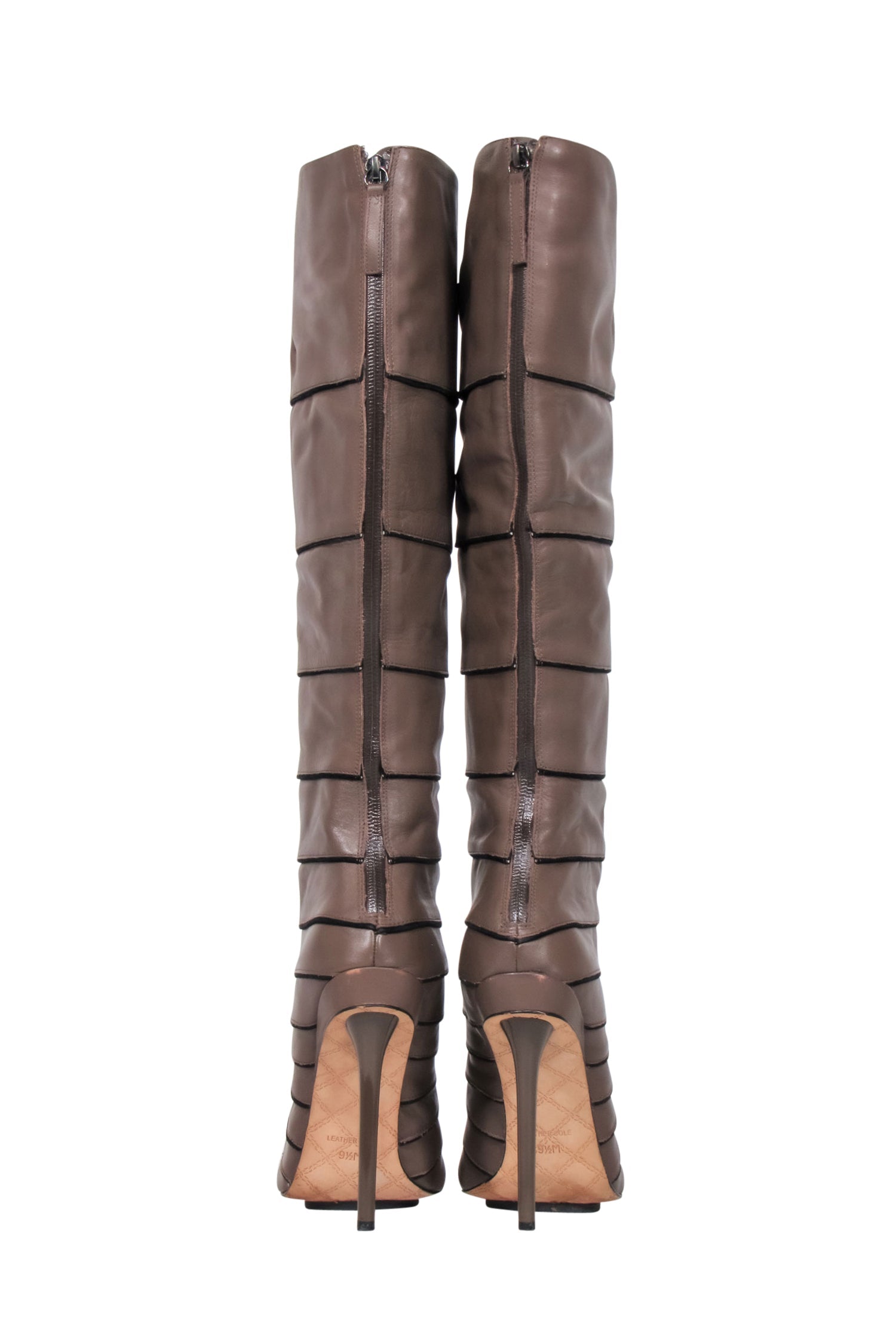 L.A.M.B. Stunning Brown Leather Knee - High Boots in Size 9.5