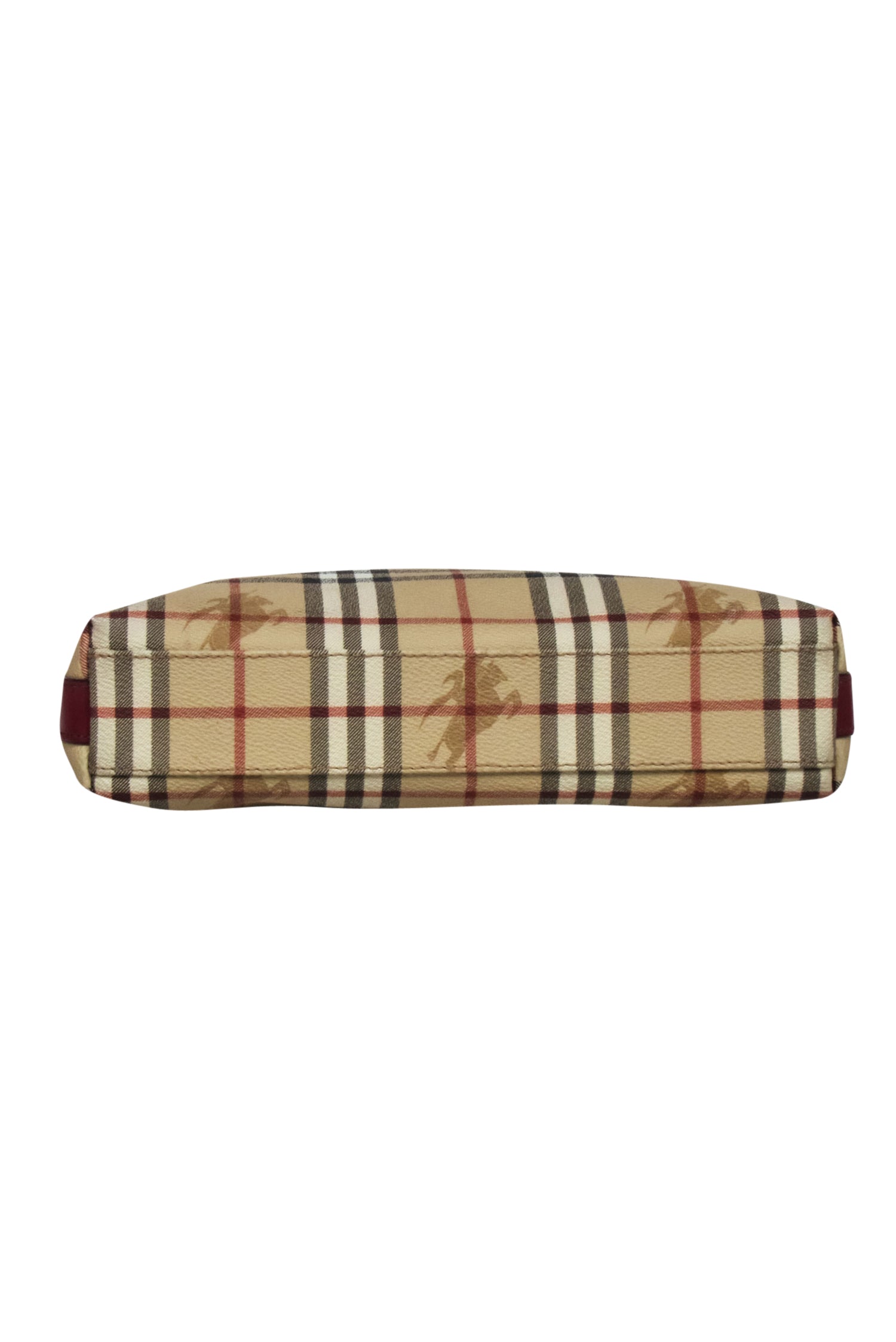 Burberry - Chic Beige Signature Plaid Logo Shoulder Bag