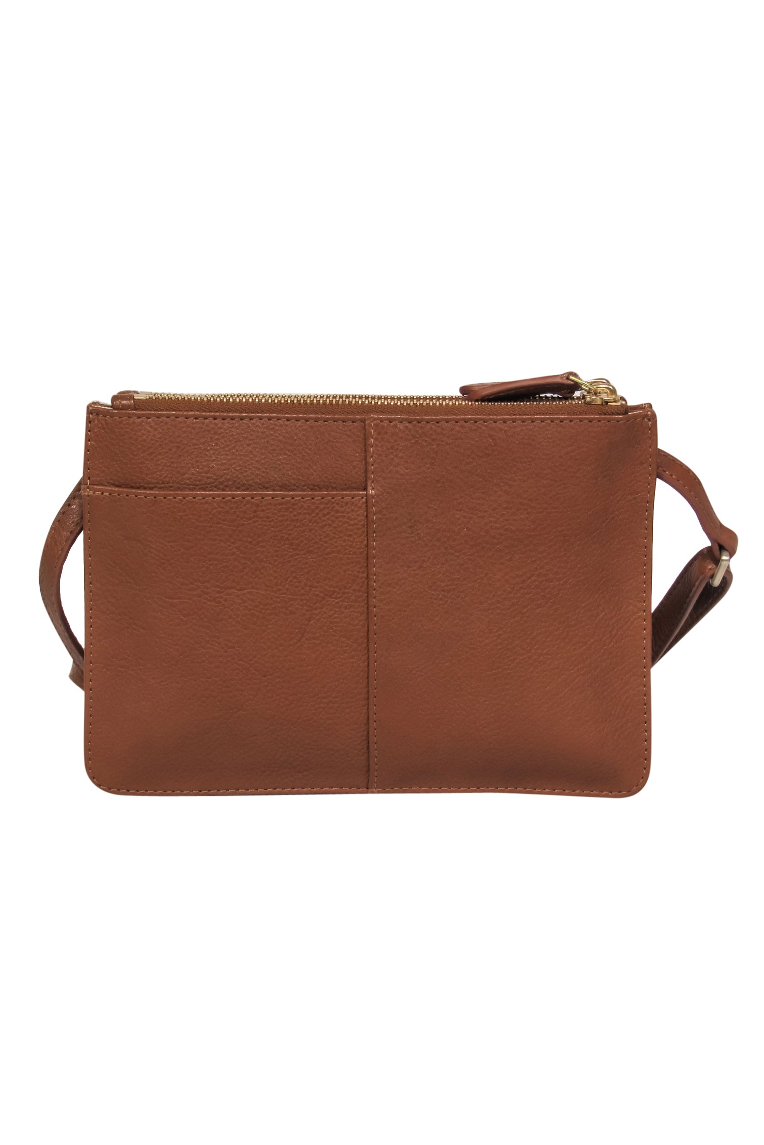 Radley London - Stylish Brown Leather Triple Compartment Crossbody Bag
