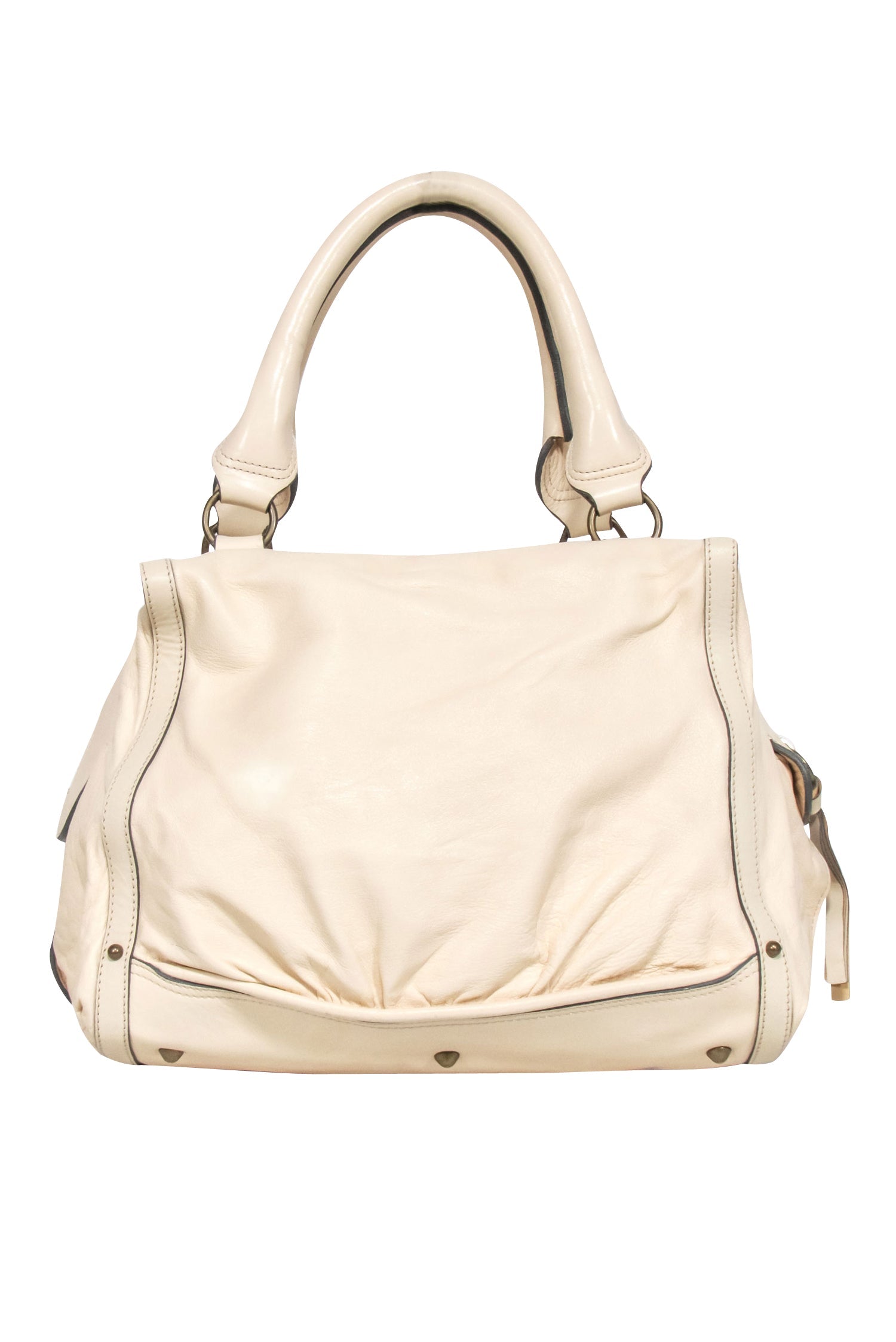 Chloe - Stunning Ivory Leather Large Shoulder Bag