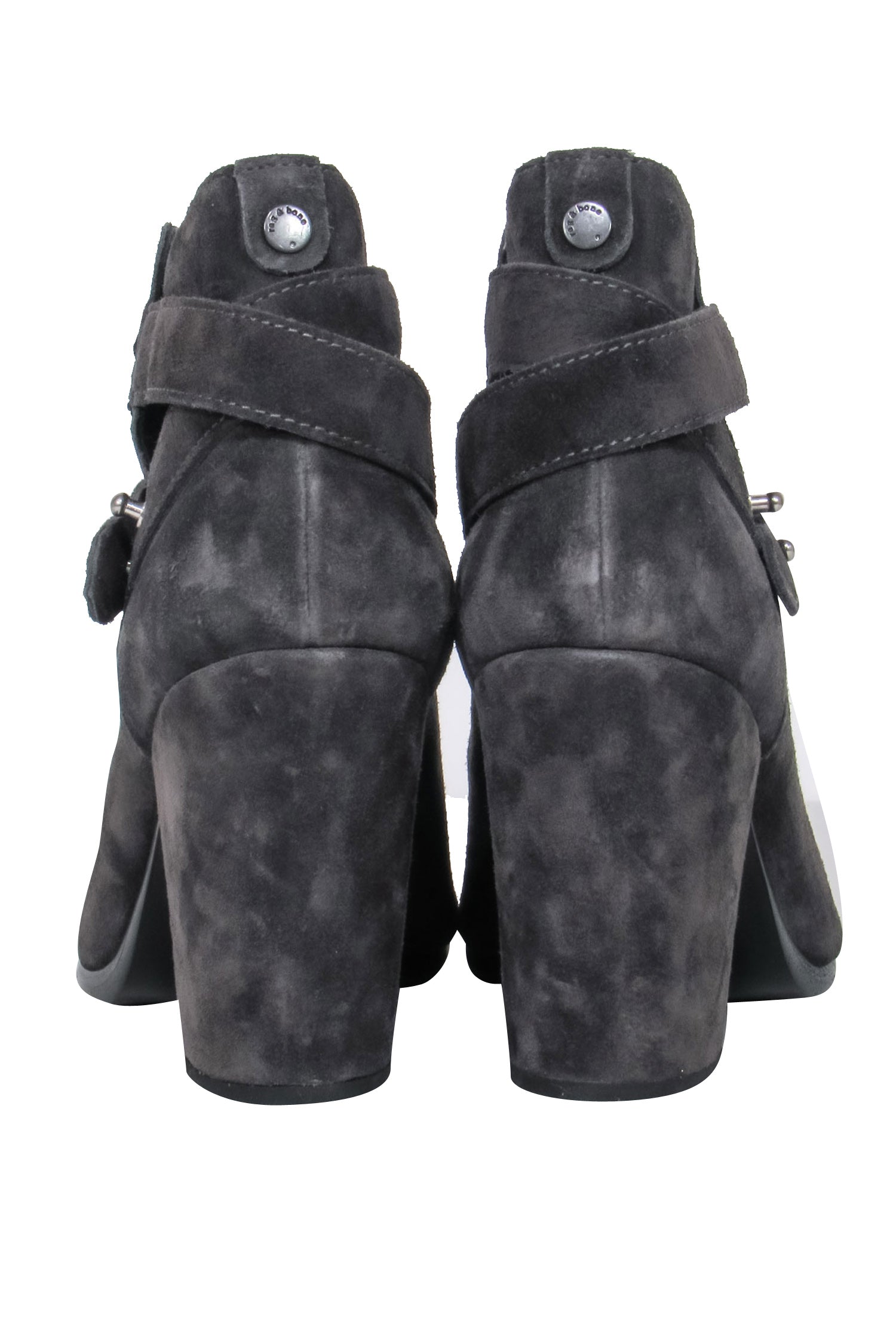 Rag & Bone Grey Suede Side Buckle Short Boots - Size 10: A Must-Have for Style Enthusiasts