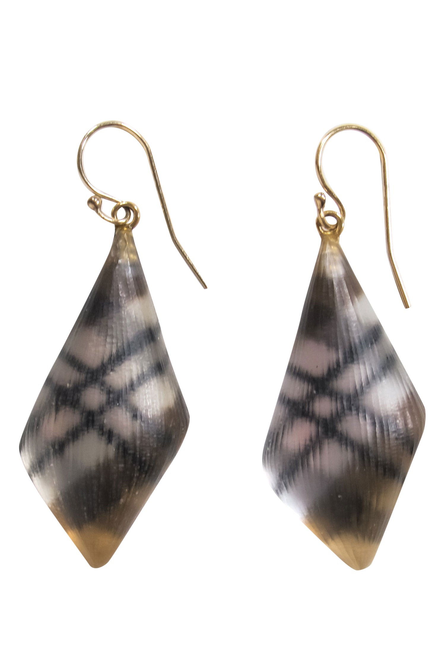 Alexis Bittar's Stunning Black Lucite Teardrop Earrings with Gold Logo