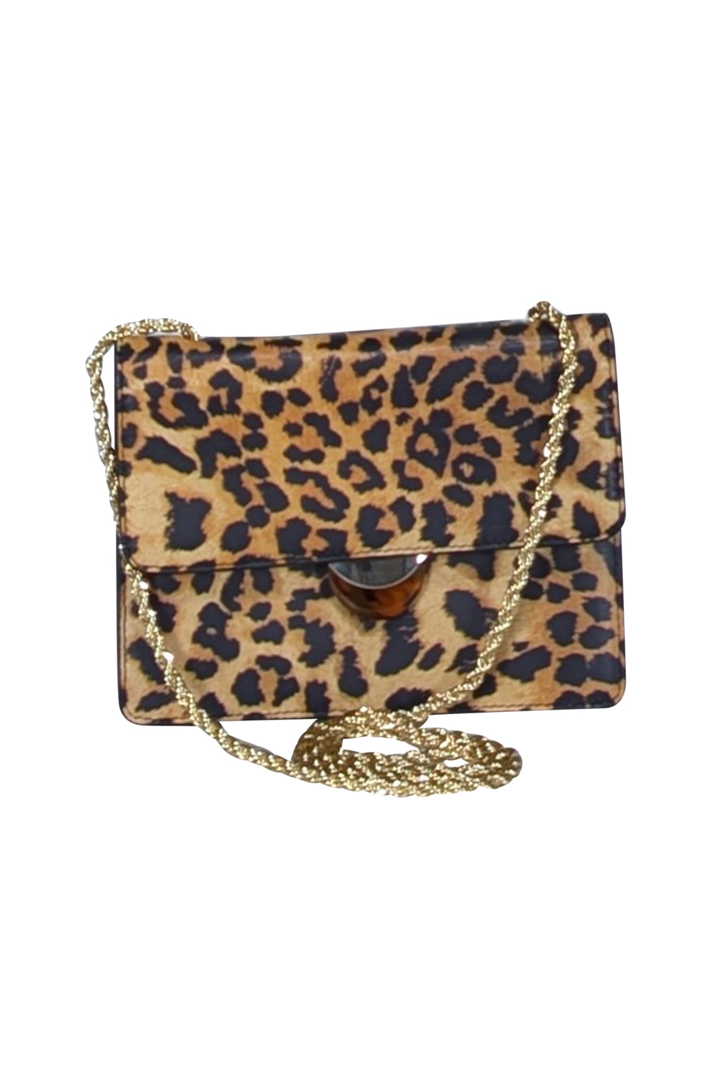 Loeffler Randall - Exquisite Tan & Black Leopard Print Crossbody Bag