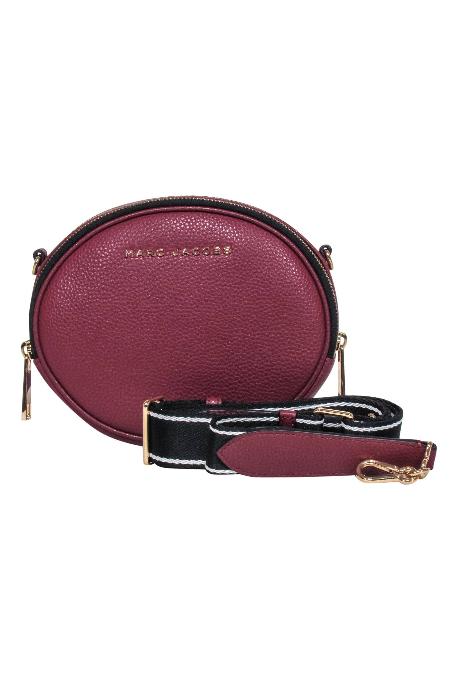 Marc Jacobs - Stunning Red Pebbled Leather Round Crossbody Bag