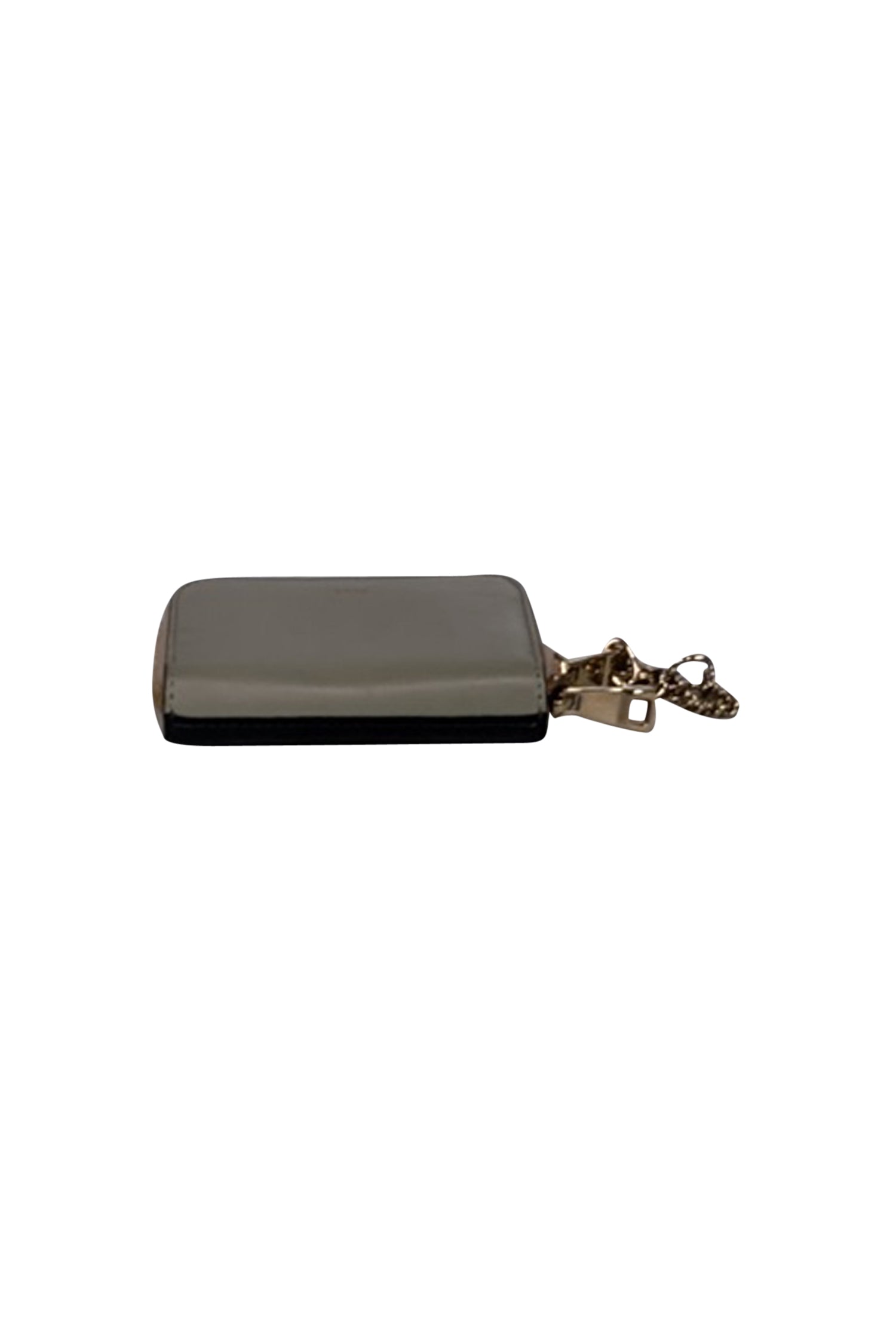 Chloe - Stylish Sage Green & Black Leather Mini Wallet