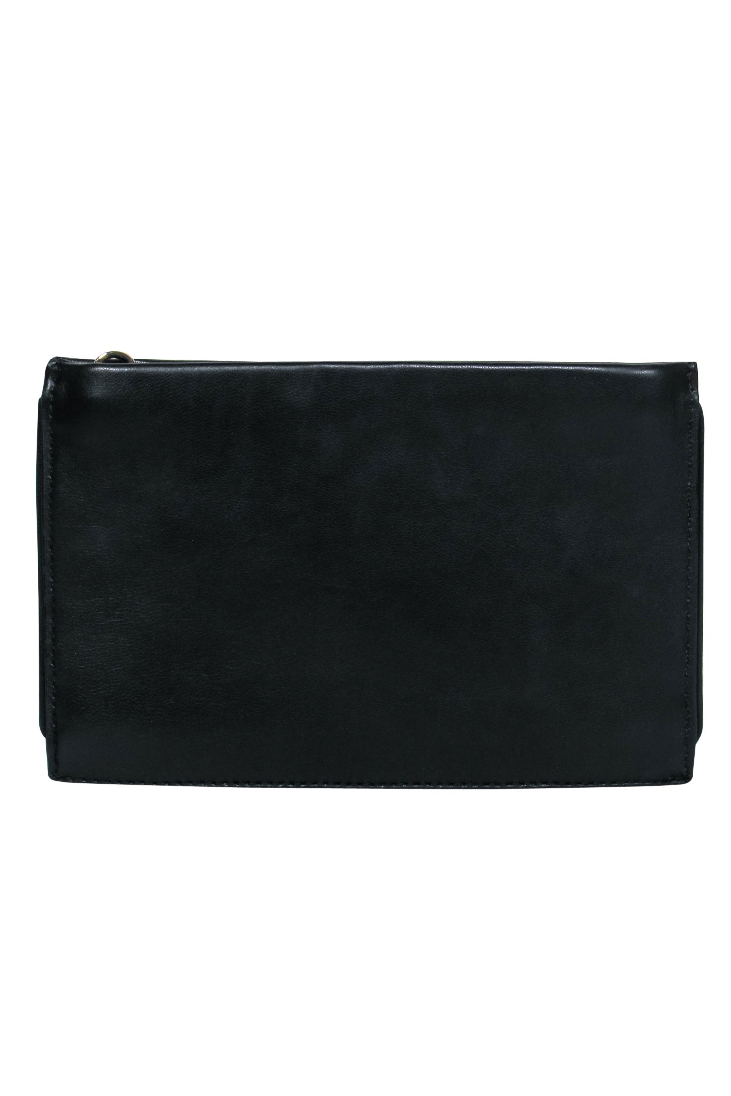 Kate Spade - Stunning Tan & Black Leopard Print Calf Hair Zippered Clutch with Floral Embroidery