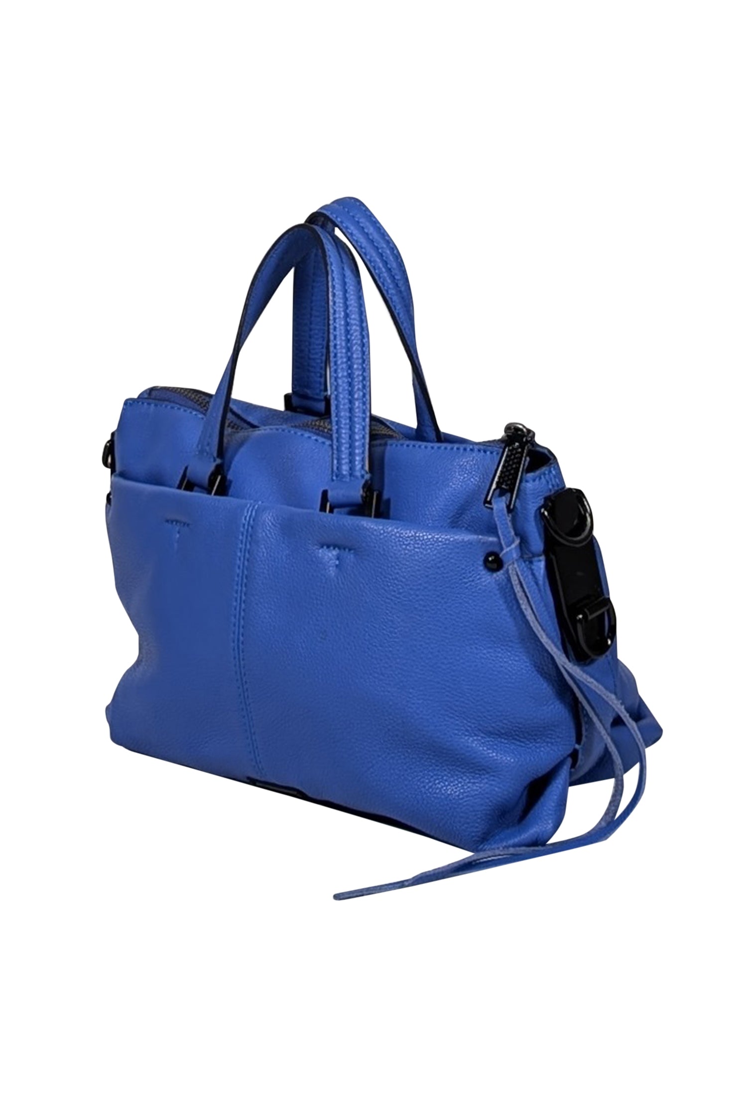 Rebecca Minkoff - Stunning Blue Pebbled Leather Satchel Bag