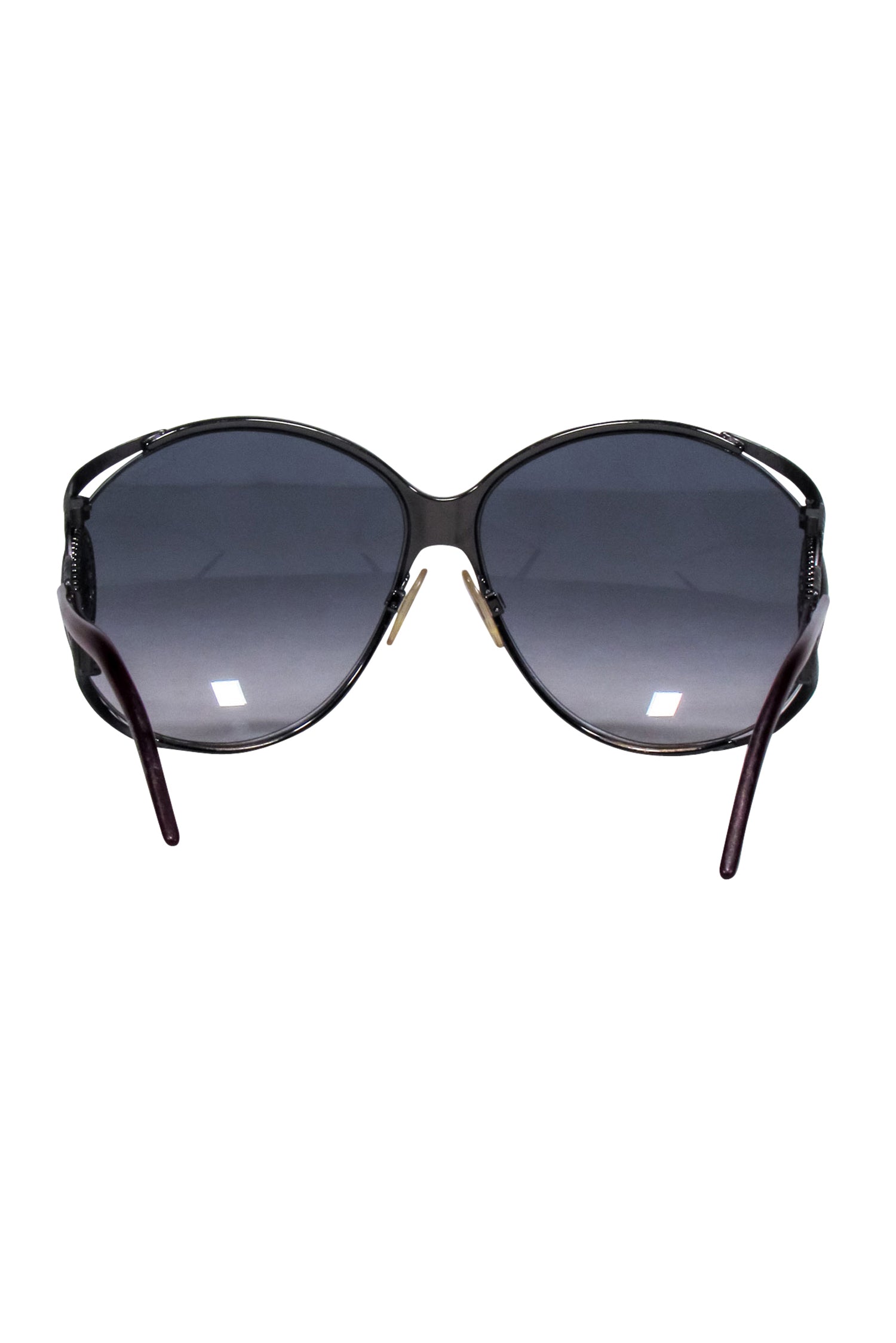 Roberto Cavalli - Stylish Gunmetal Frames with Maroon Legs Sunglasses