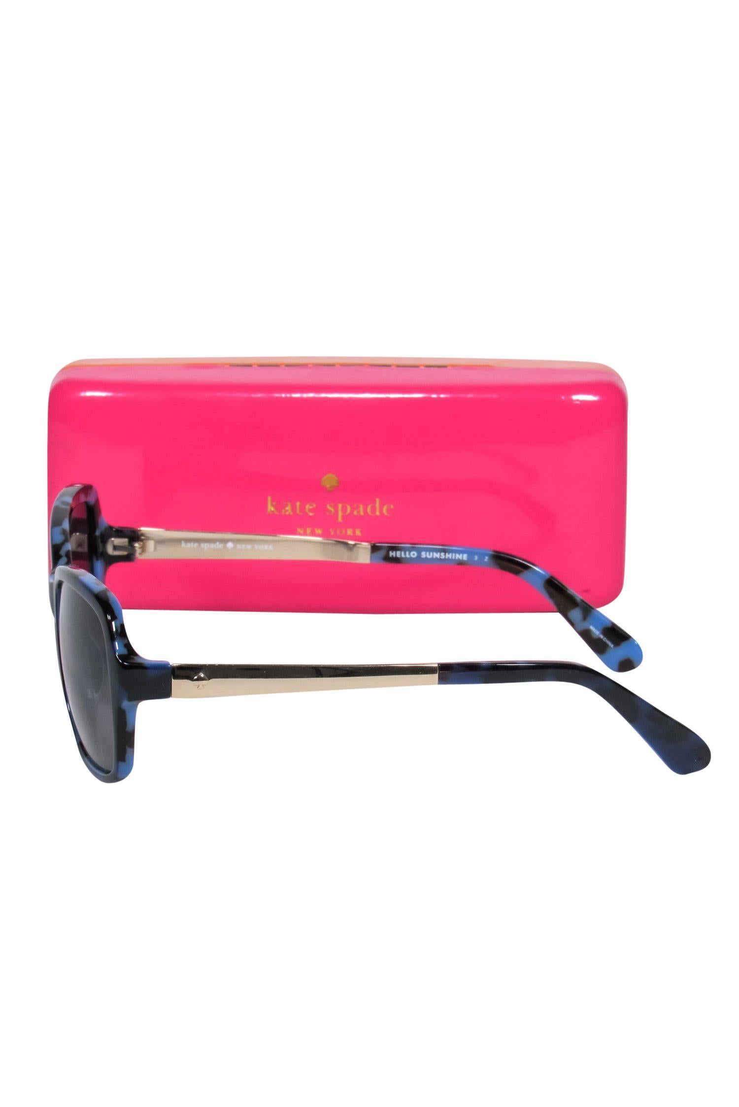 Kate Spade Blue Tortoise Shell Wayfarer Sunglasses - Make a Statement!