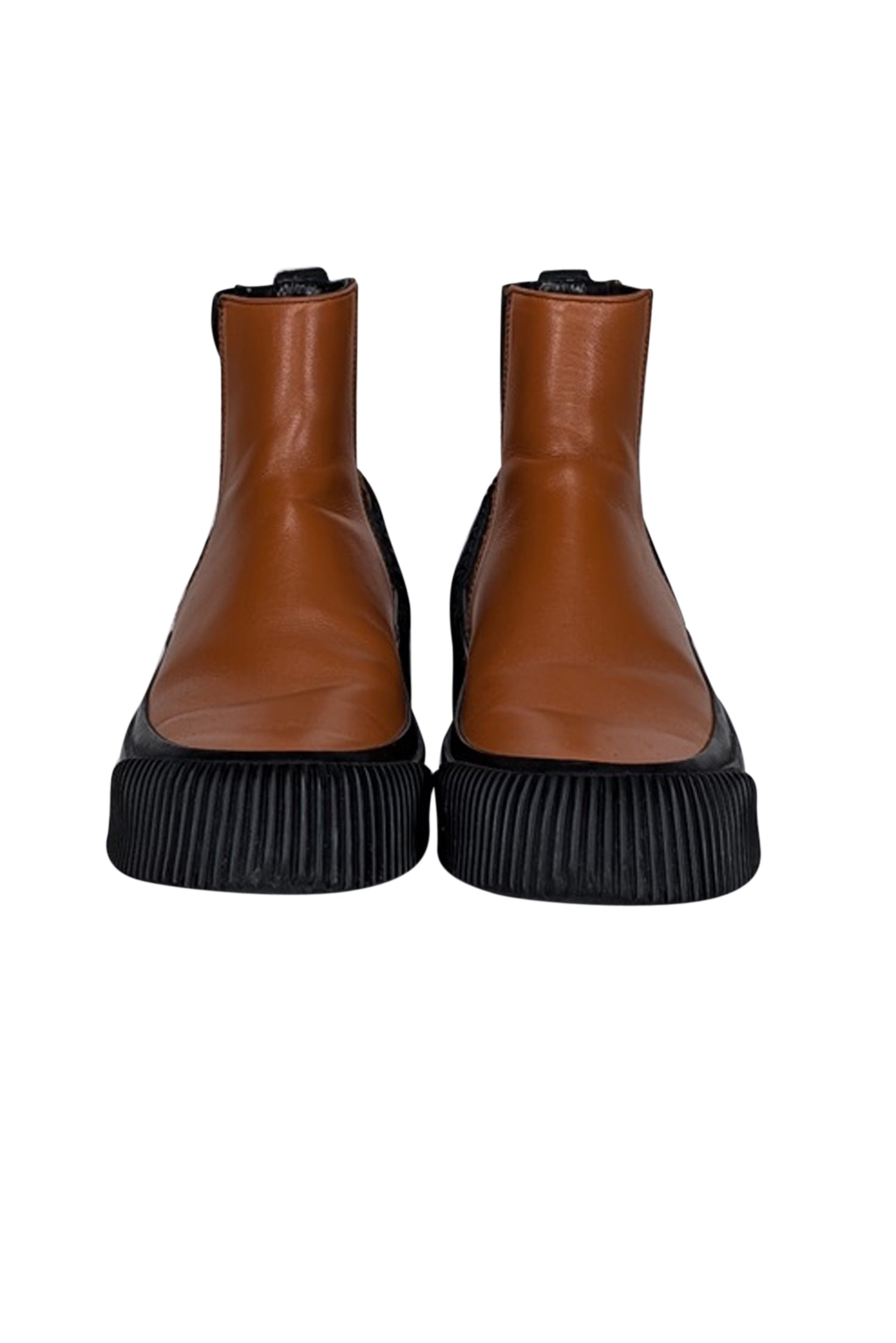 3.1 Phillip Lim Tan Leather Platform Short Boots - Size 8: Style and Comfort in One!