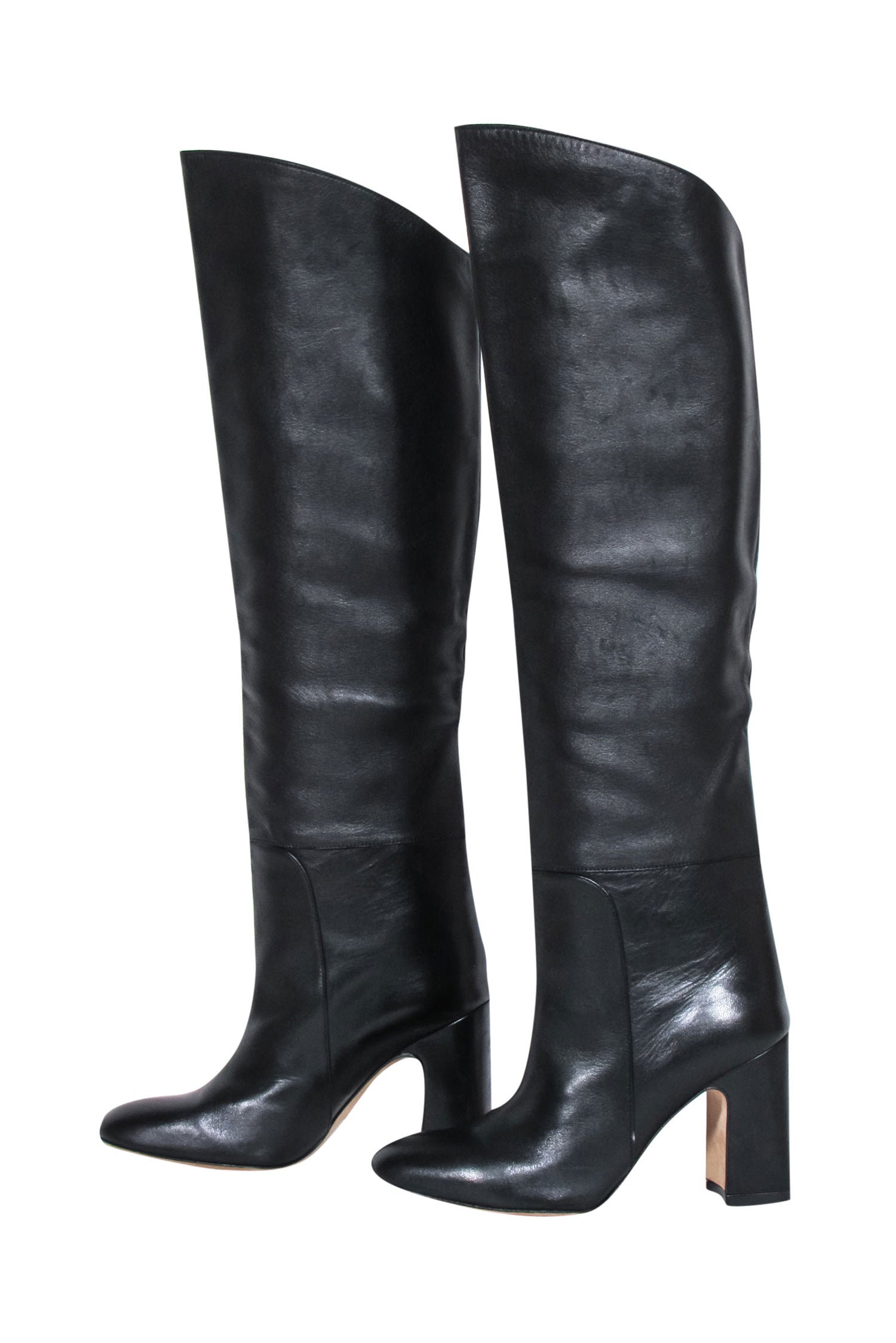 Stuart Weitzman Black Leather Tall Boots - Size 5 - Fall Fashion Must-Have