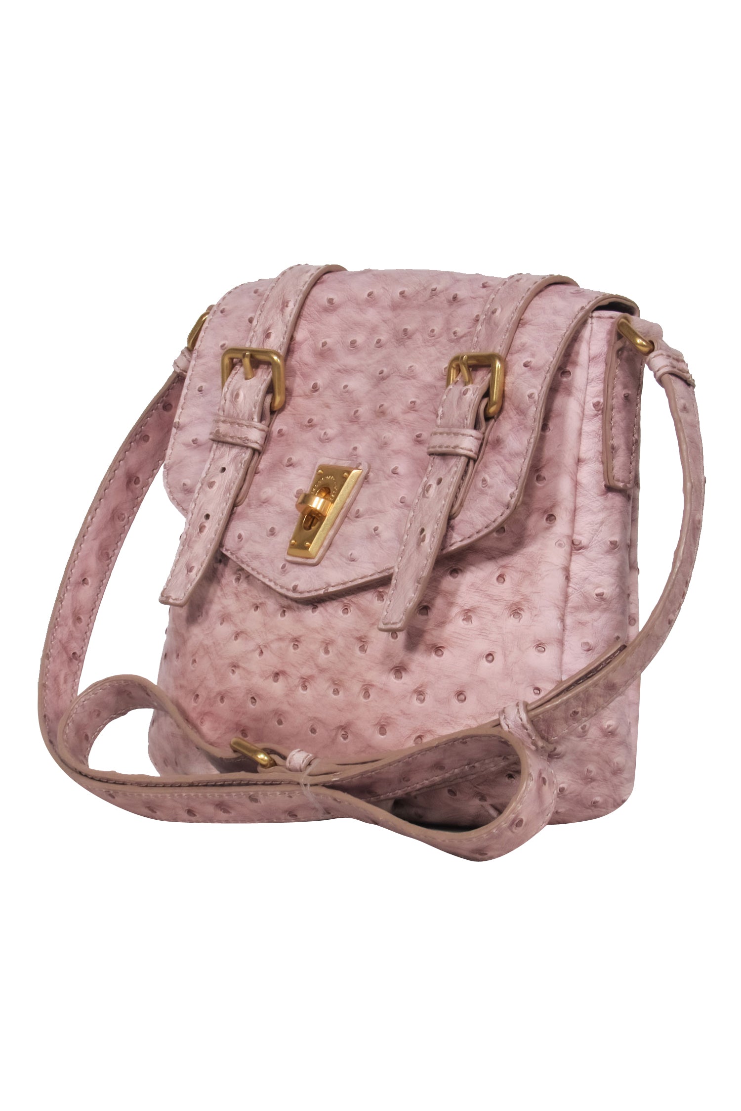 Marc by Marc Jacobs - Enchanting Pink Faux Ostrich Embossed Leather Satchel