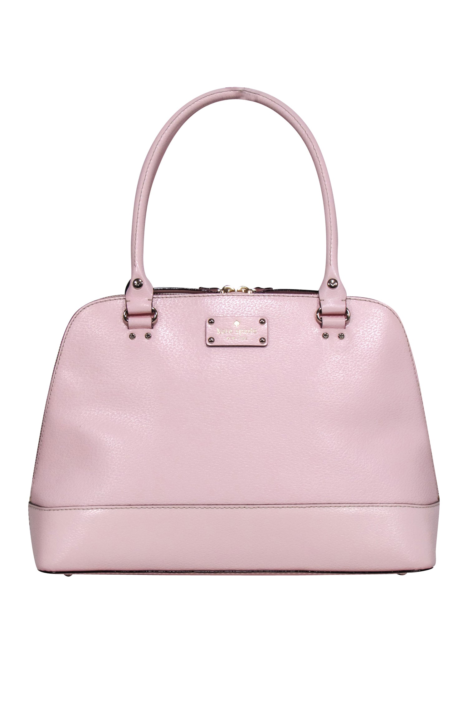 Kate Spade Light Pink Leather Bowler Bag: A Feminine Office Essential