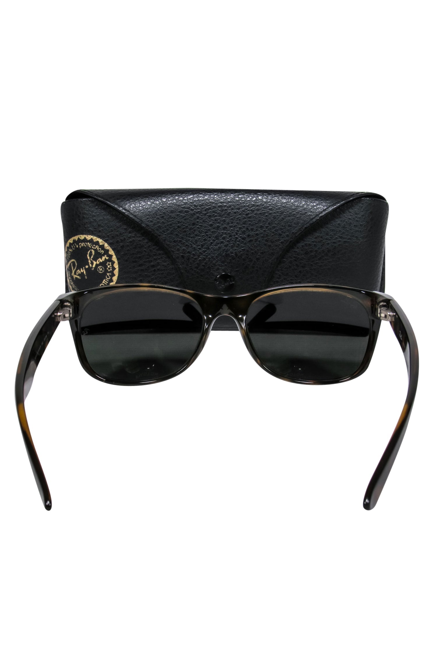 Ray-Ban Dark Brown Tortoise Wayfarer Sunglasses - Timeless Style!
